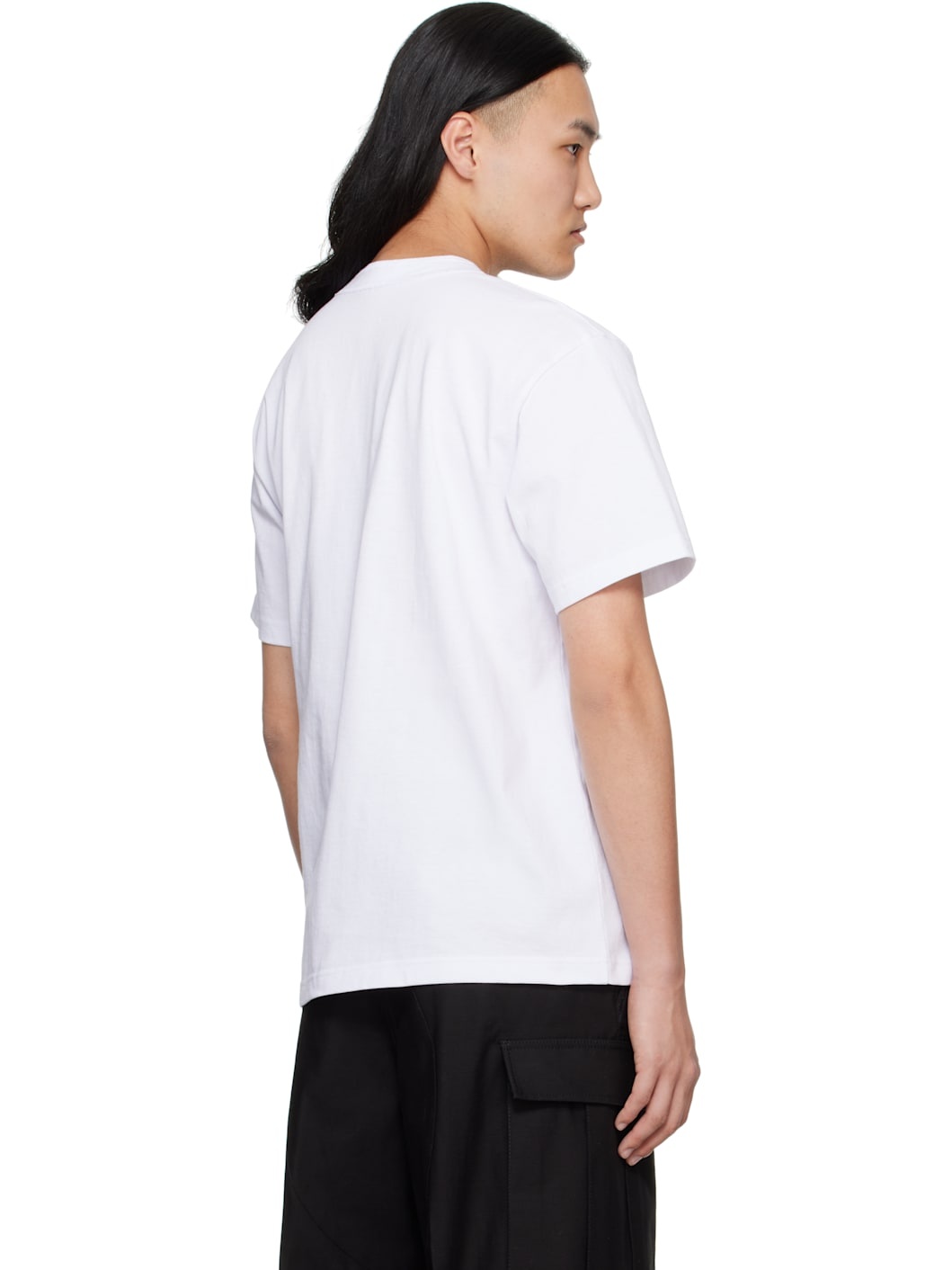 White WTAPS Edition Flock Print T-shirt - 3