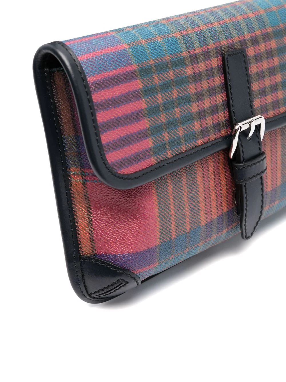 tartan-check shoulder bag - 4