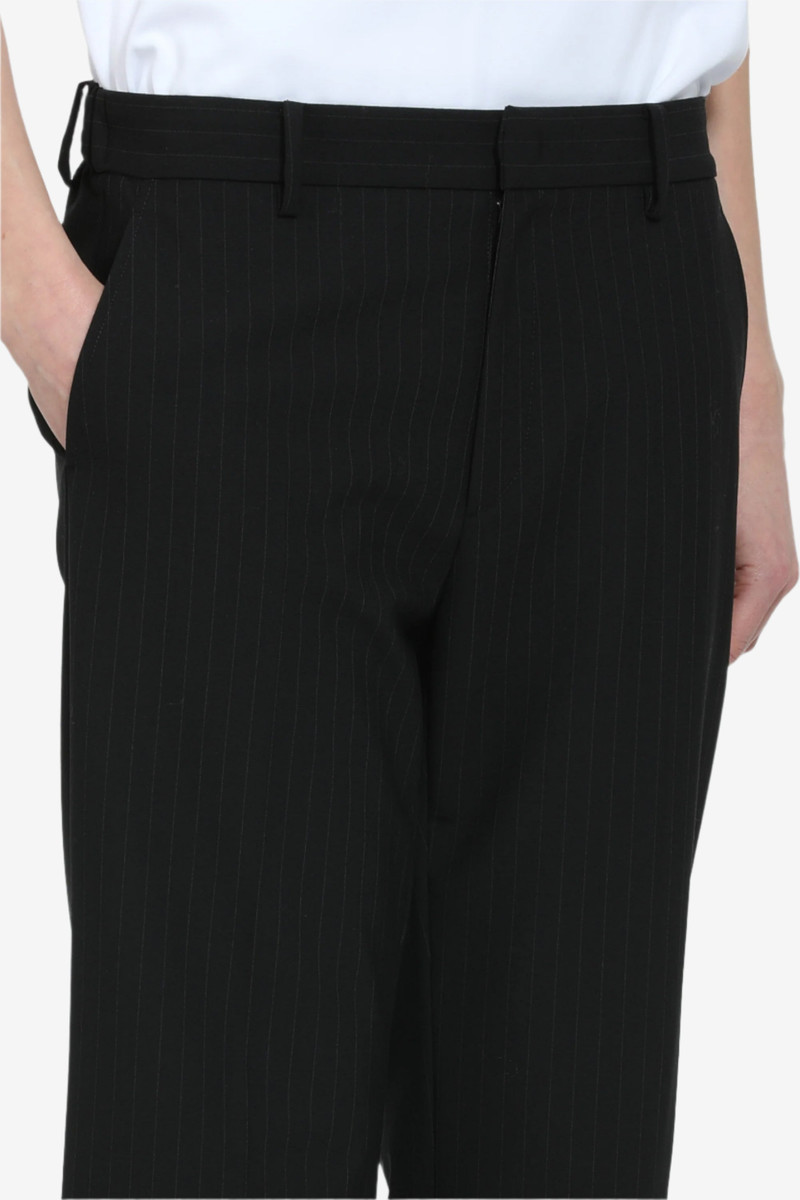 STRAIGHT FIT STRIPED ANKLE TROUSERS 5