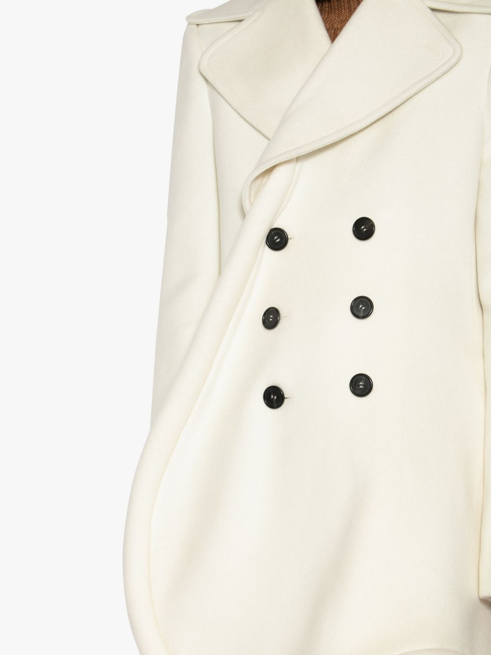 WOOL BUMPER-TUBE PEACOAT - 5