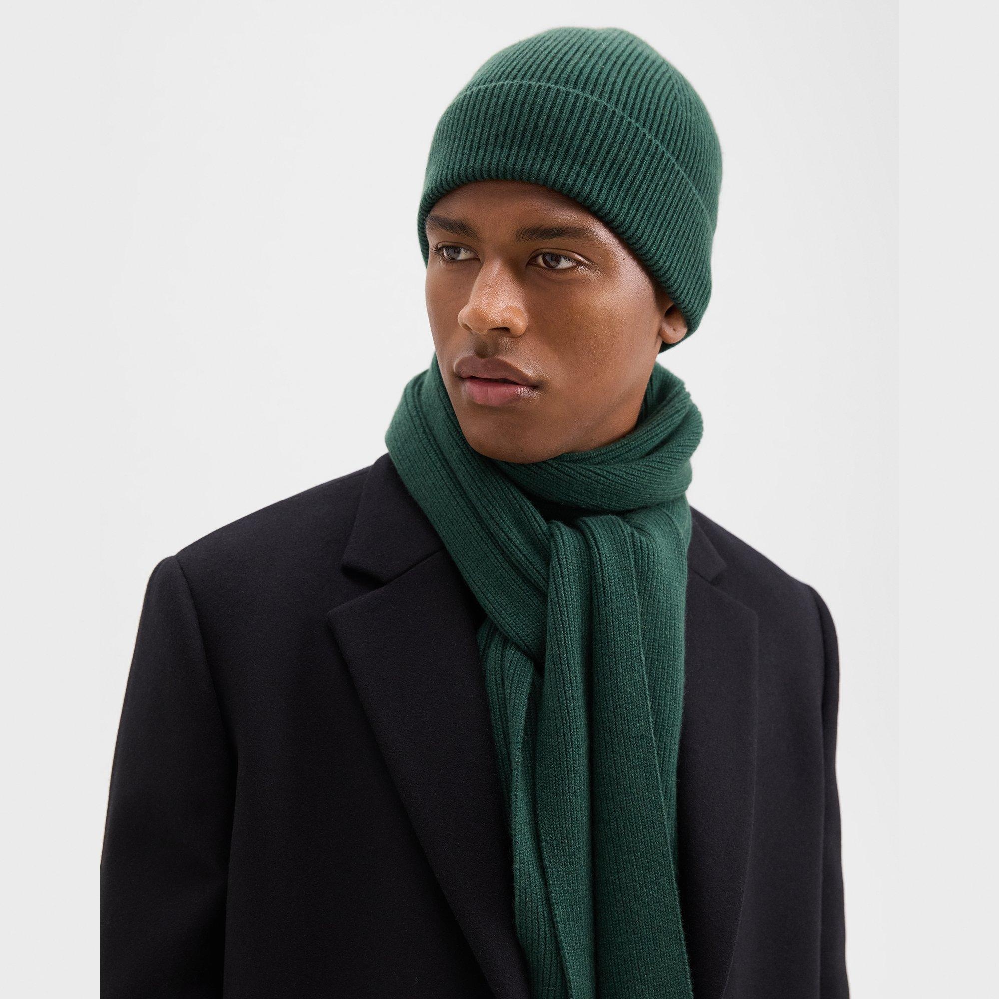 Camden Beanie in Ribbed Cashmere - 2