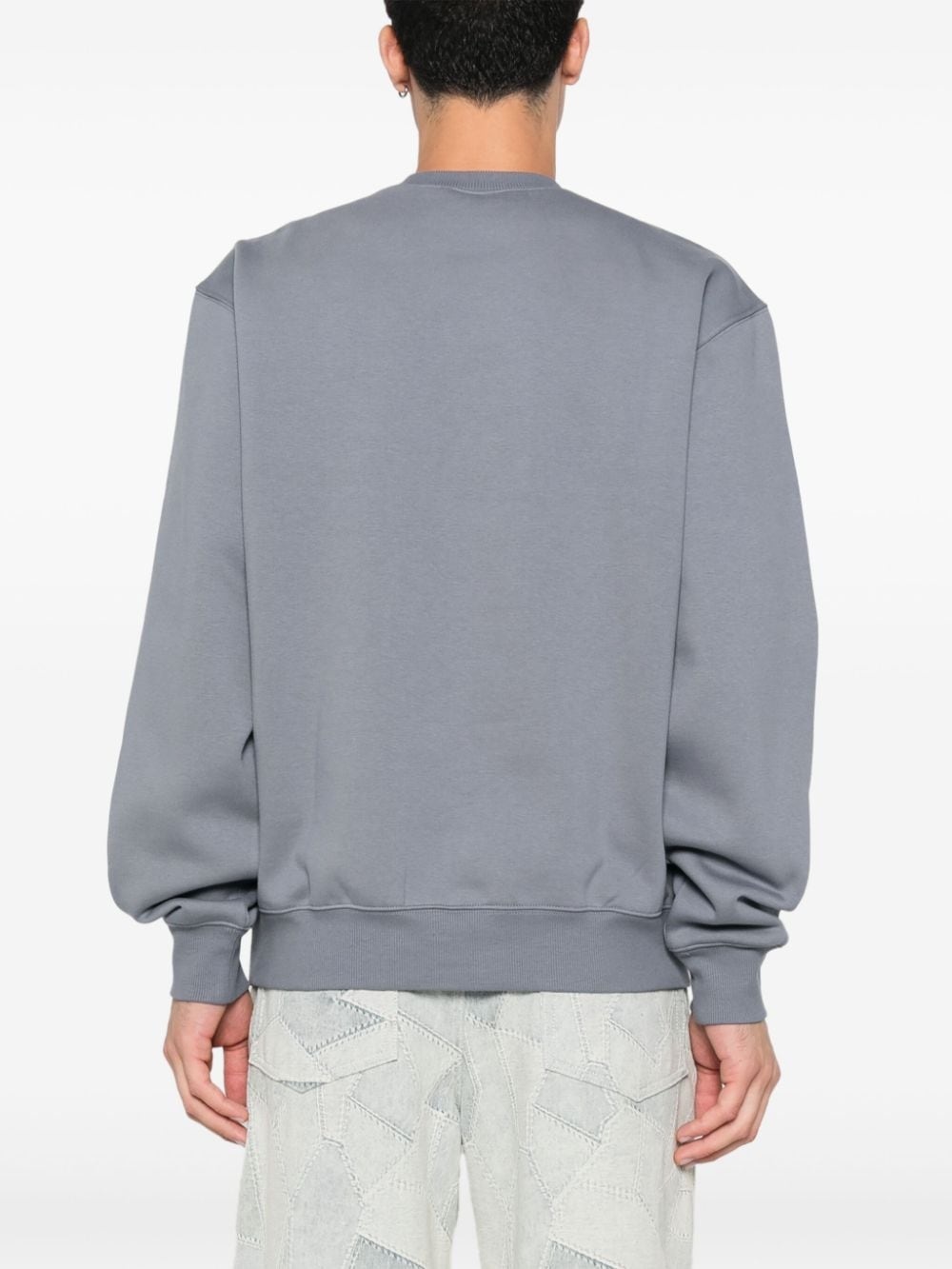 embroidered-logo sweatshirt - 4