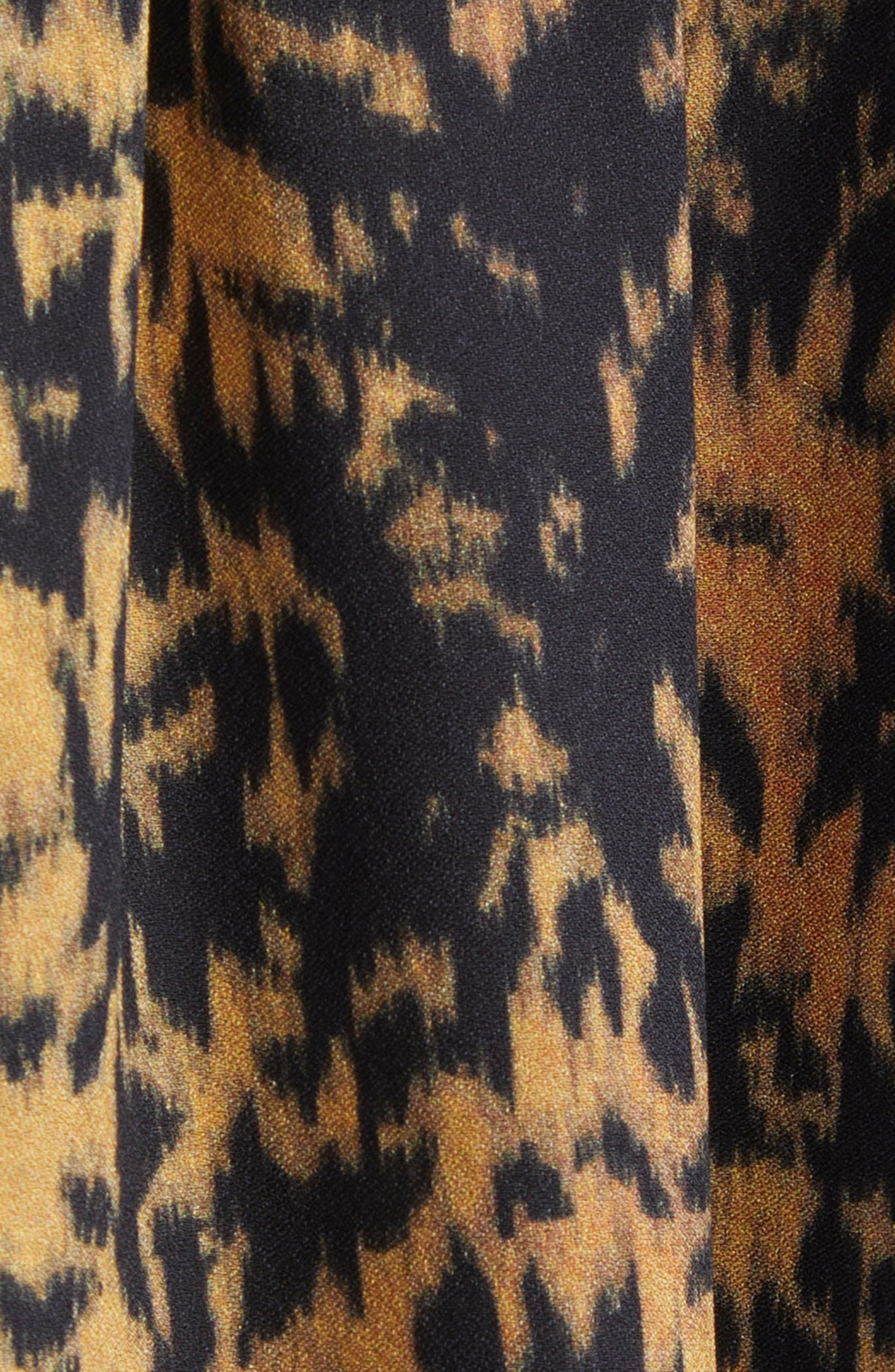 Ulla Johnson Blaire Leopard Print Short Sleeve Top in Savannah at Nordstrom - 6