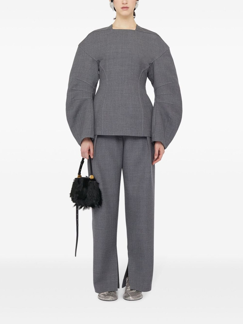 Jil Sander Ghost Mini hairy shoulder bag outlook