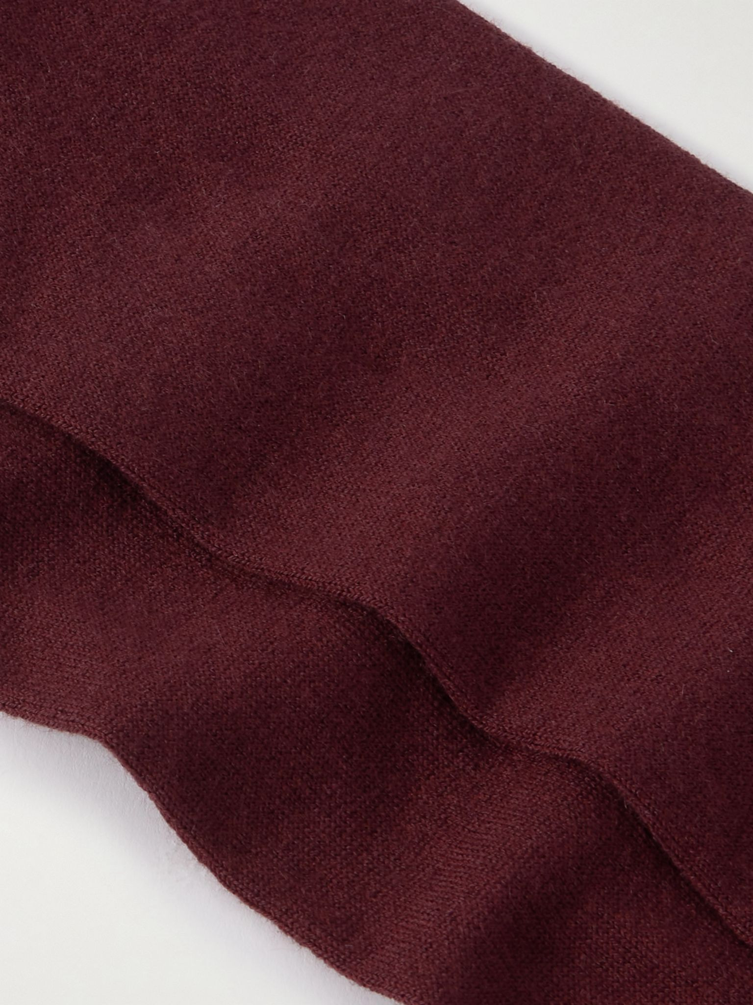 Cashmere-blend socks Burgundy - 3