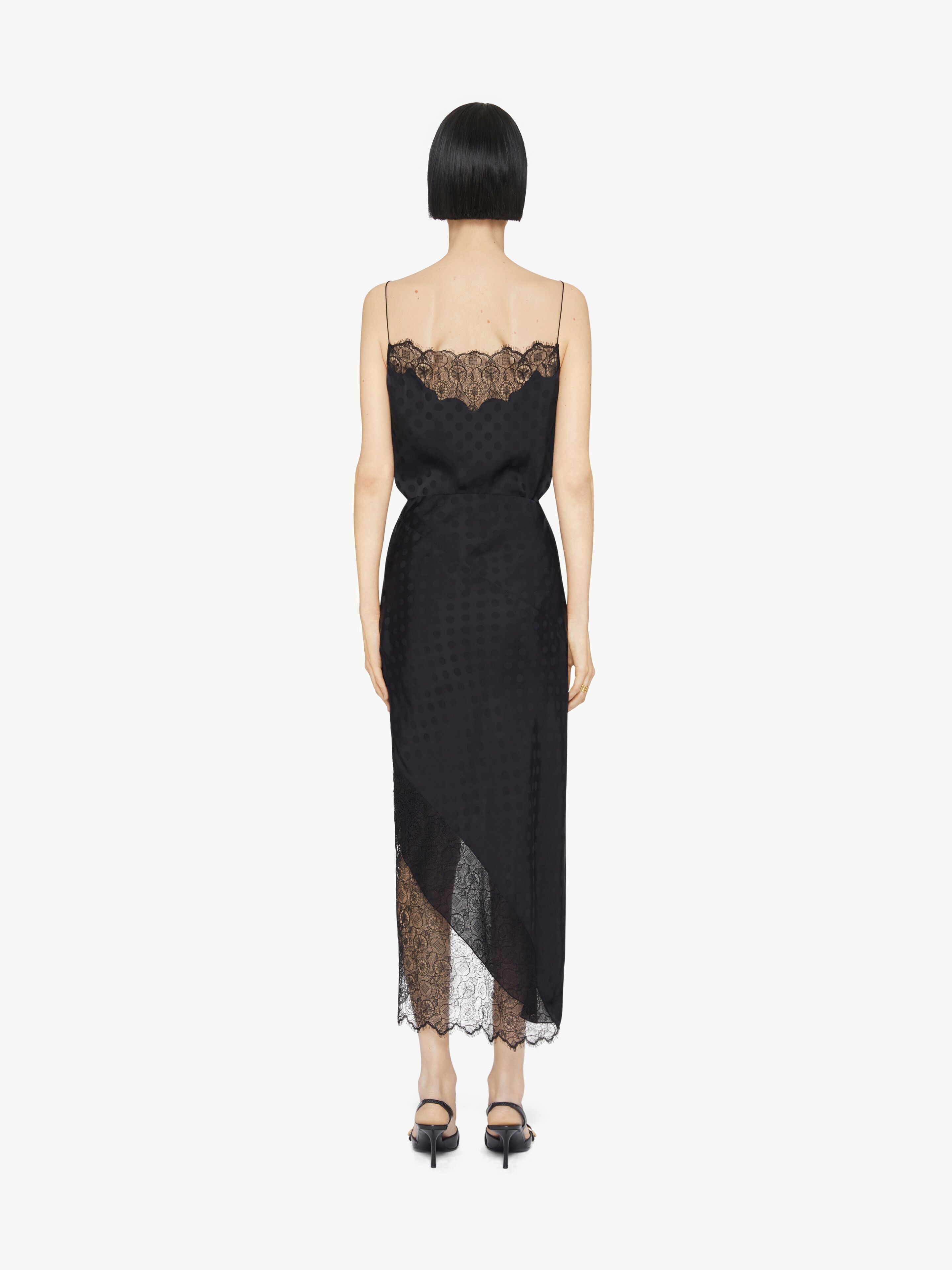 TOP IN POLKA DOTS JACQUARD AND LACE - 4