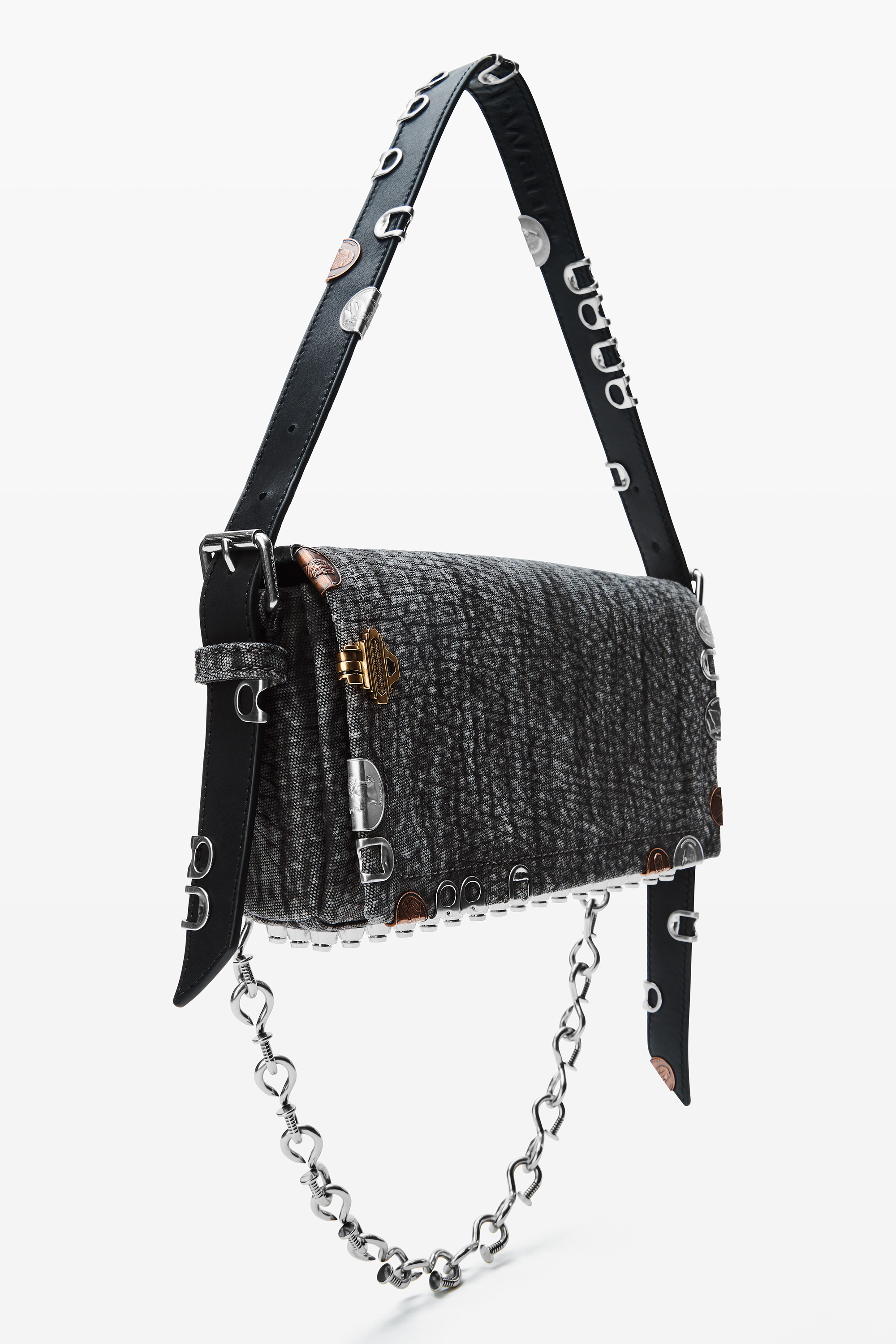 Black Ricco Rogue Slim Flap Bag - 2