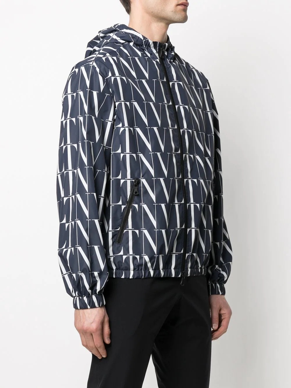 VLTN zip-up hooded jacket - 3