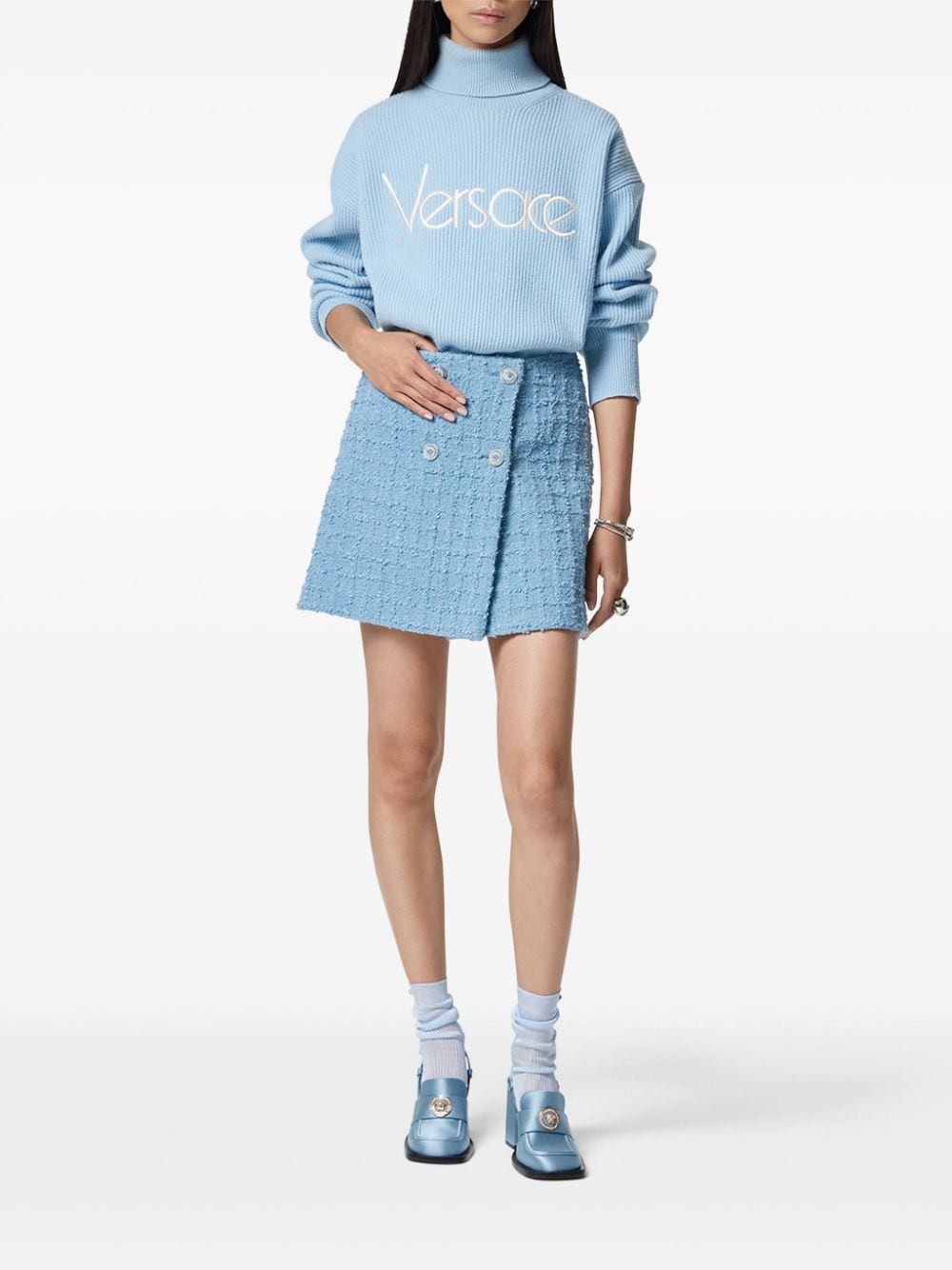 tweed high-waist skirt - 2