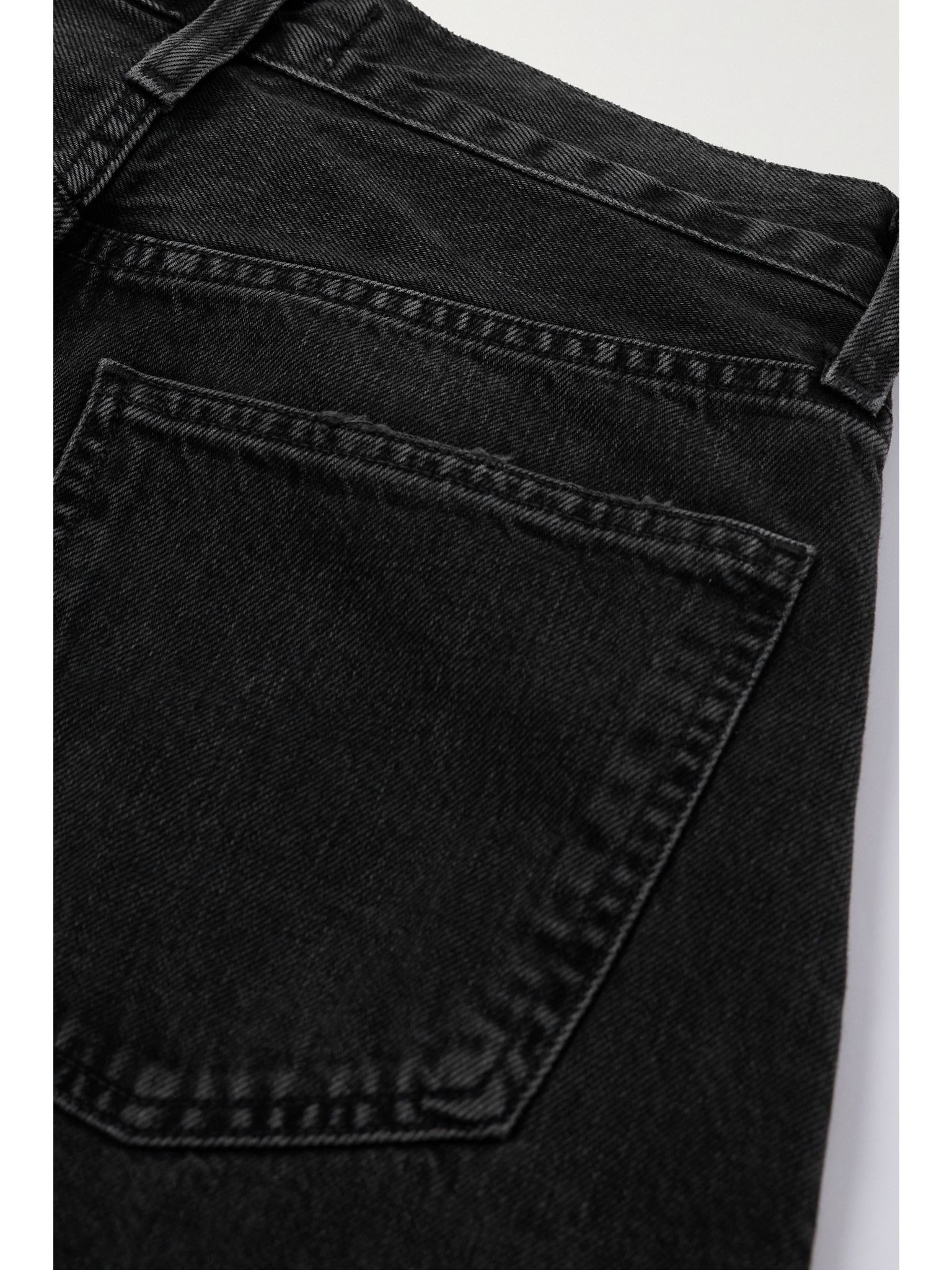 Luna high-rise tapered organic jeans Black - 5