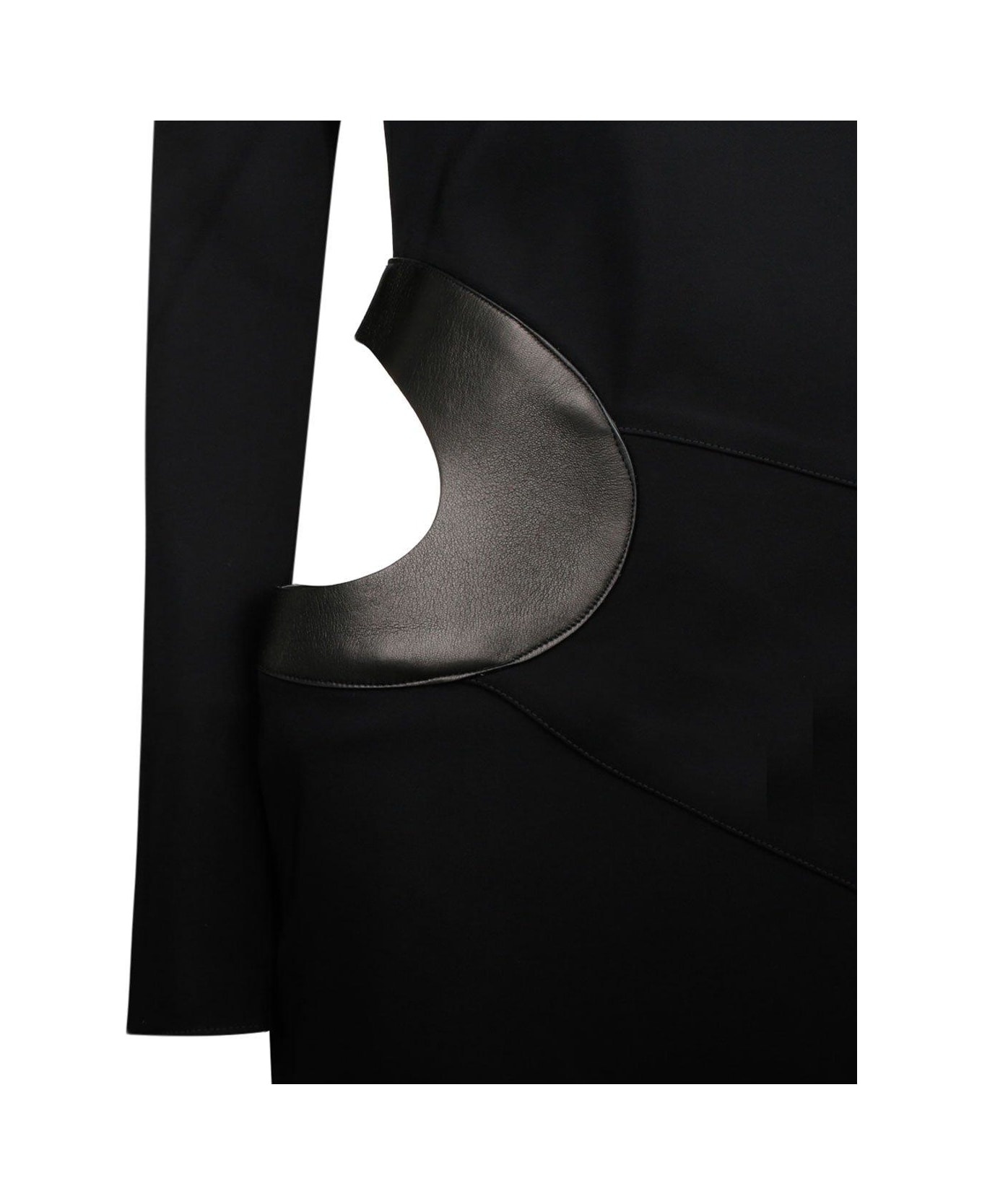 Cut-out Detailed Crewneck Mini Dress - 4