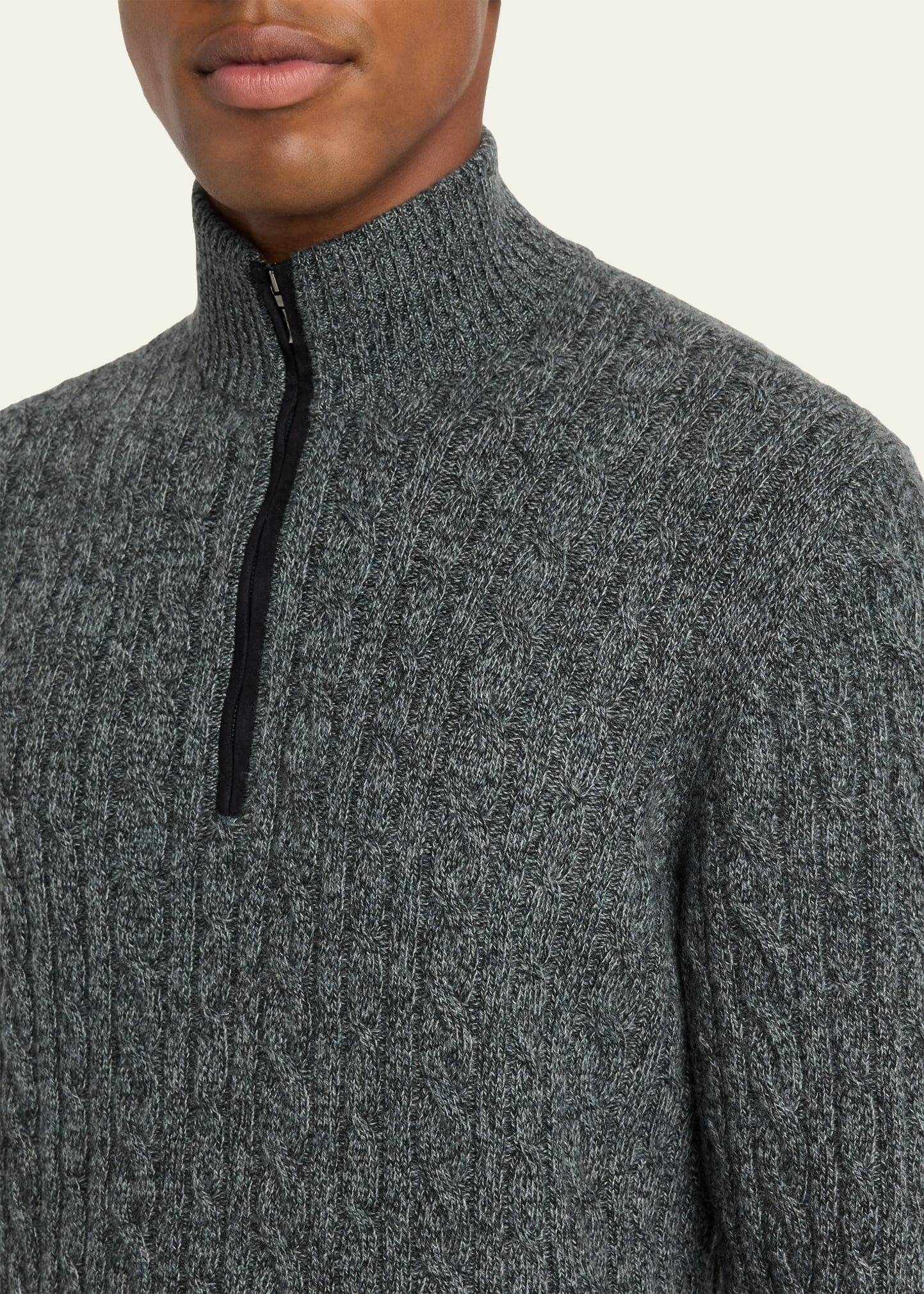 Cashmere Cable-Knit Sweater - 5