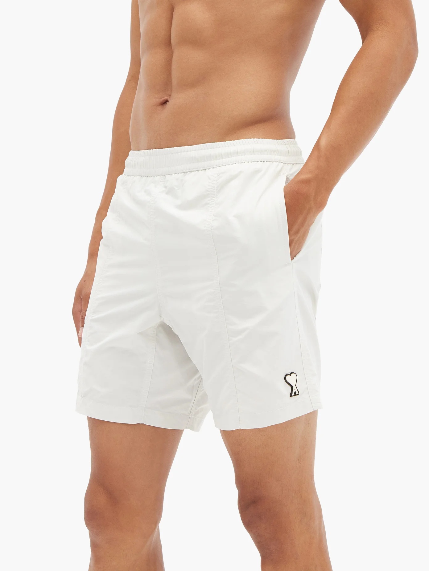 Ami de Coeur-patch swim shorts - 2