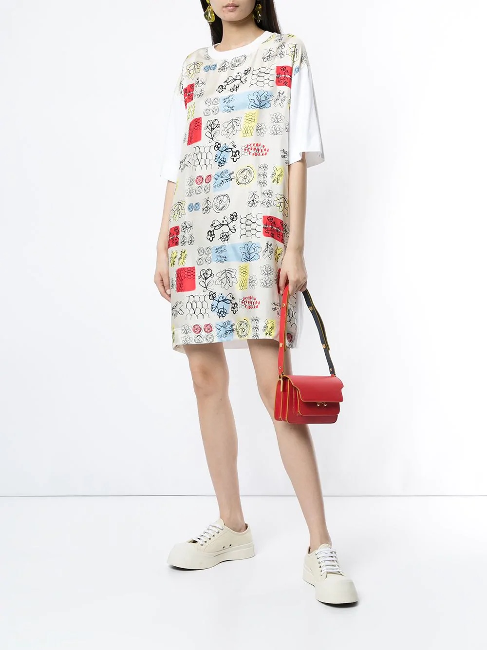 floral T-Shirt dress - 2