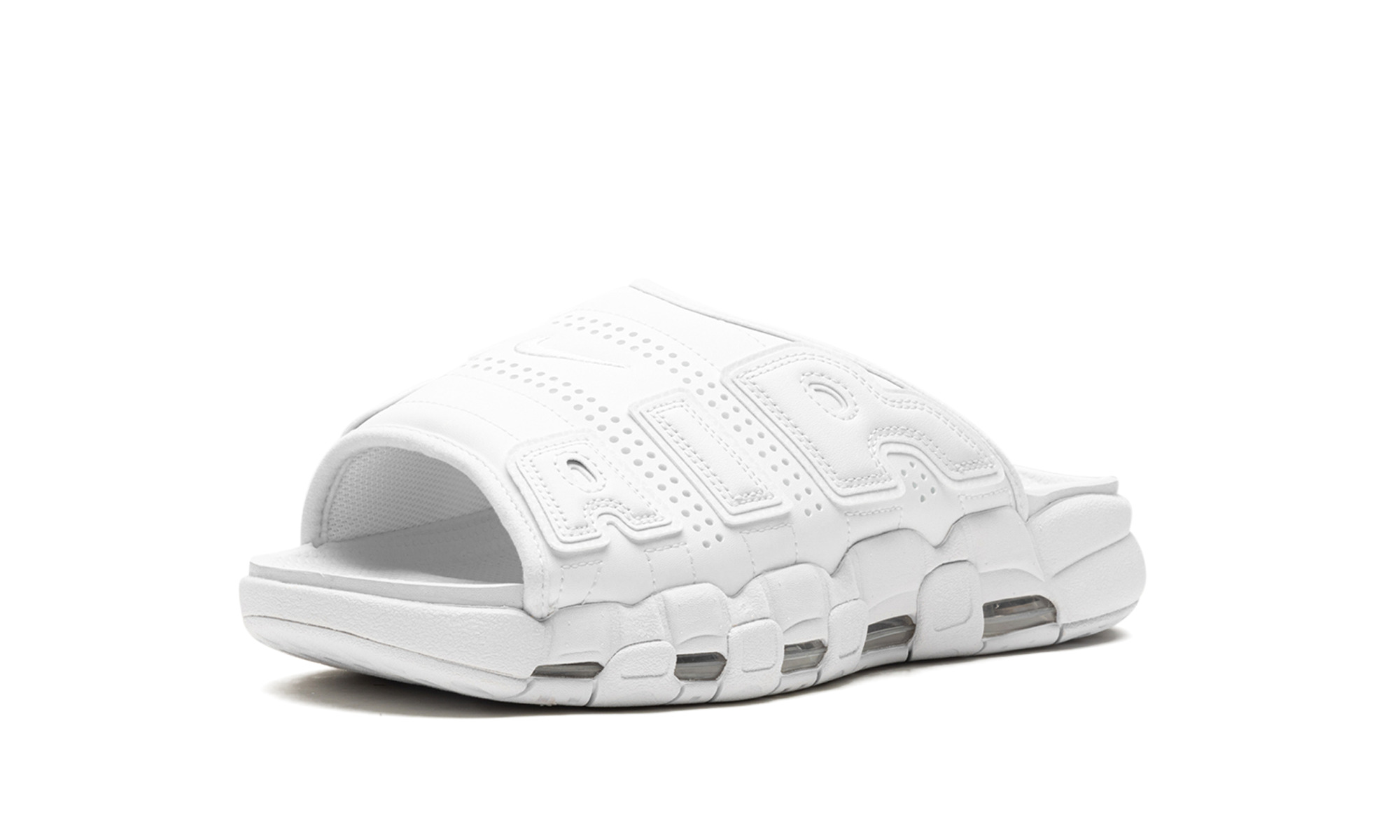 Nike More Uptempo Slide "Triple White" - 4