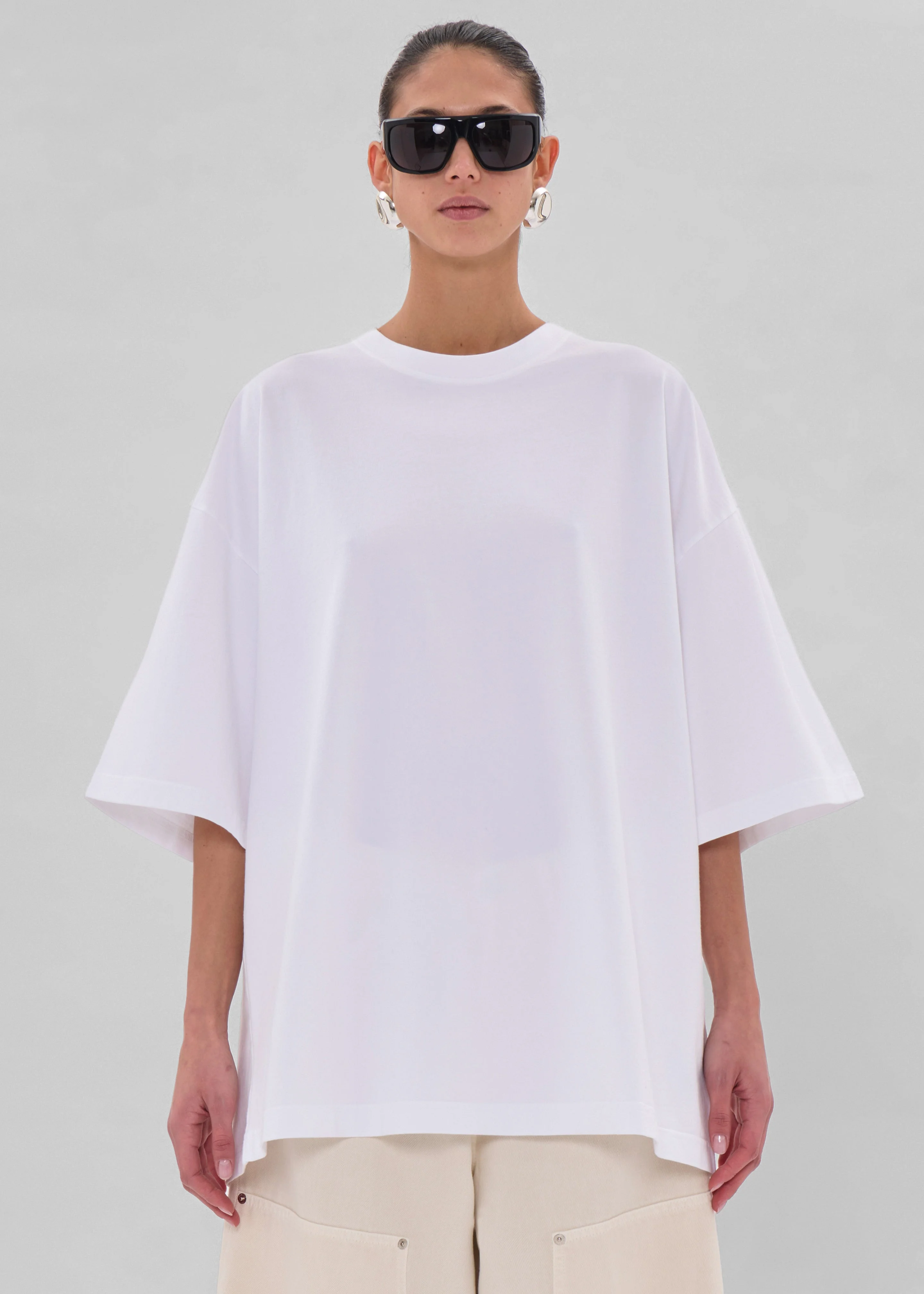 トップス gabrielle HAIKURE Haikure Gabrielle Top - Optical White - TOHA00585000010