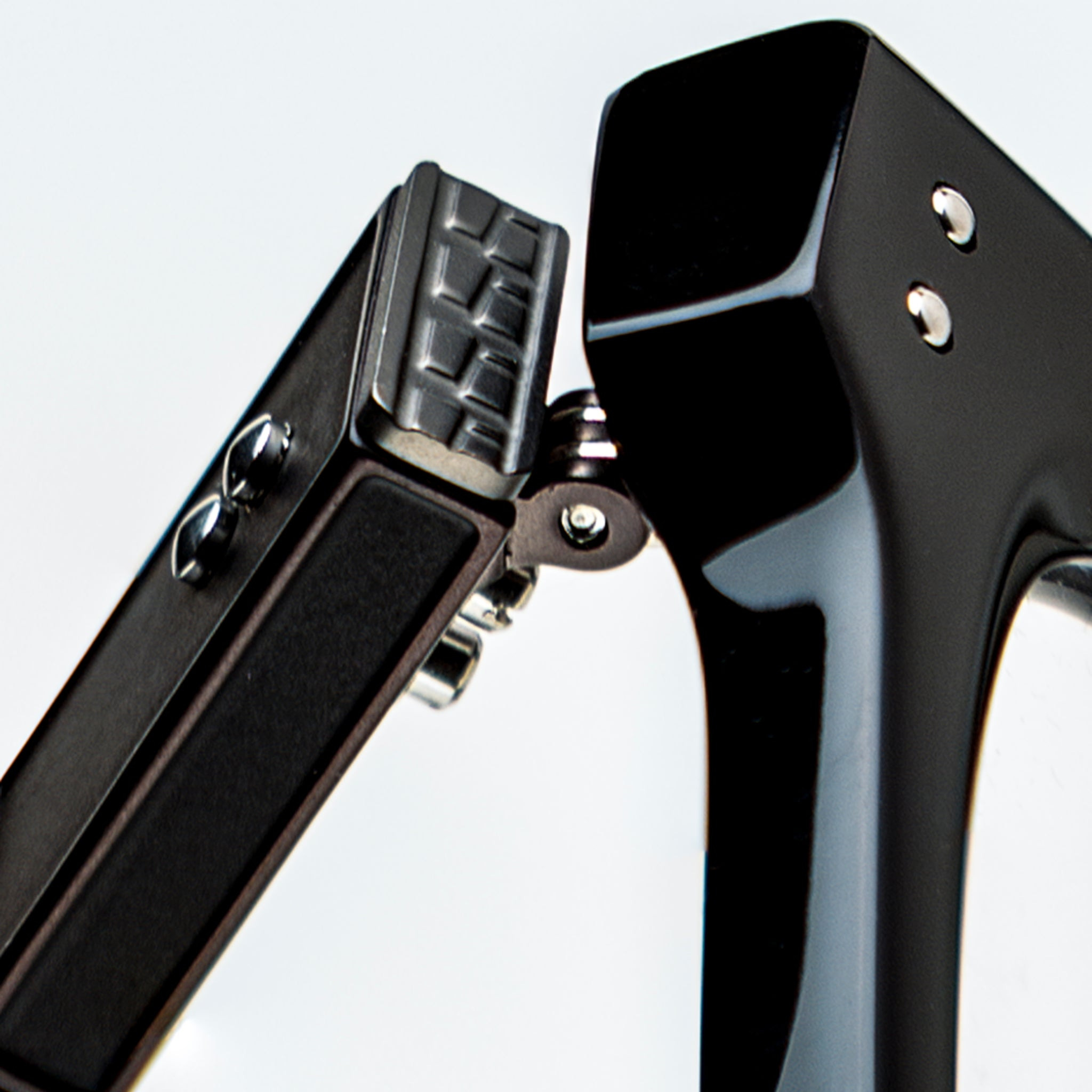 FLETCHER ANGULAR OPTICAL FRAME IN BLACK AND NICKEL - 7