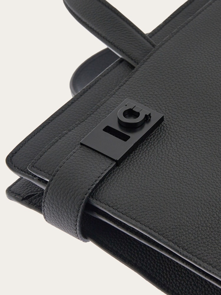 BRIEFCASE WITH GANCINI BUCKLES - 6