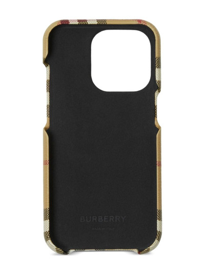 Burberry check-print Iphone 14 Pro case outlook