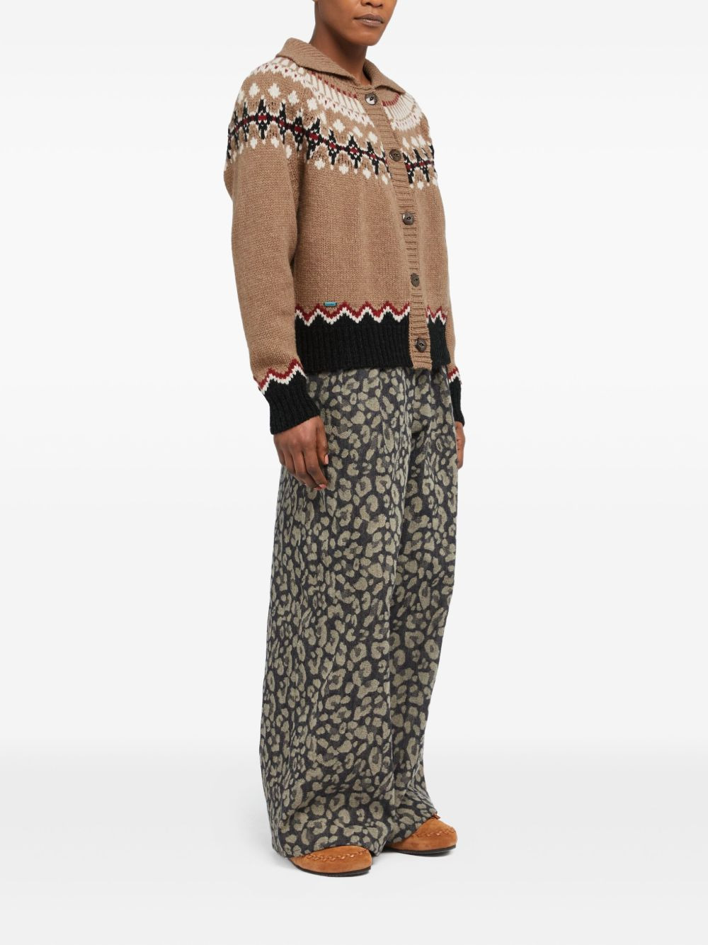 Sweet Winter fair-isle wool cardigan - 3