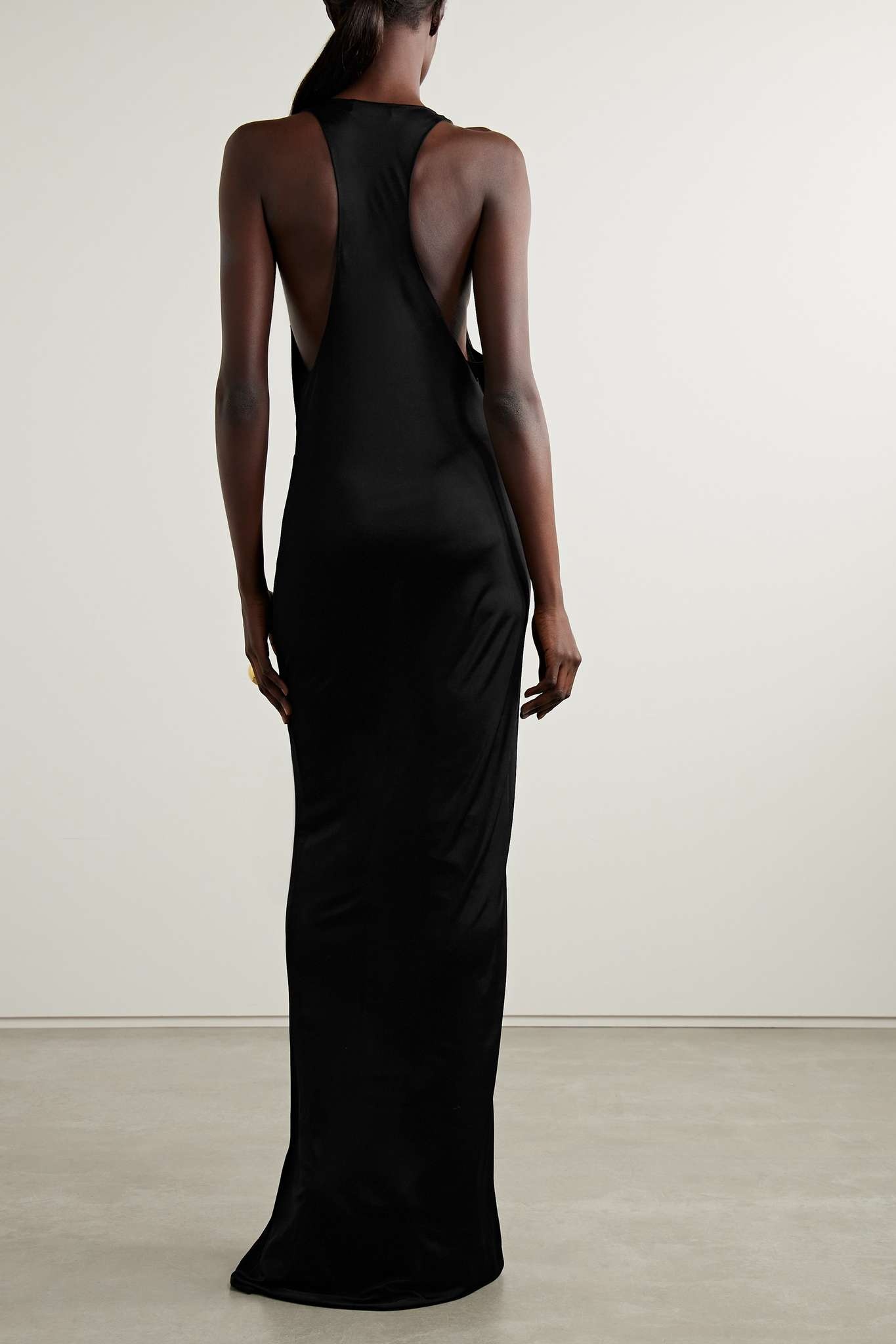 ワンピース Saint Laurent Long Dress In Shiny Jersey Saint Laurent Long Dress In Shiny Jersey – LOZURI®