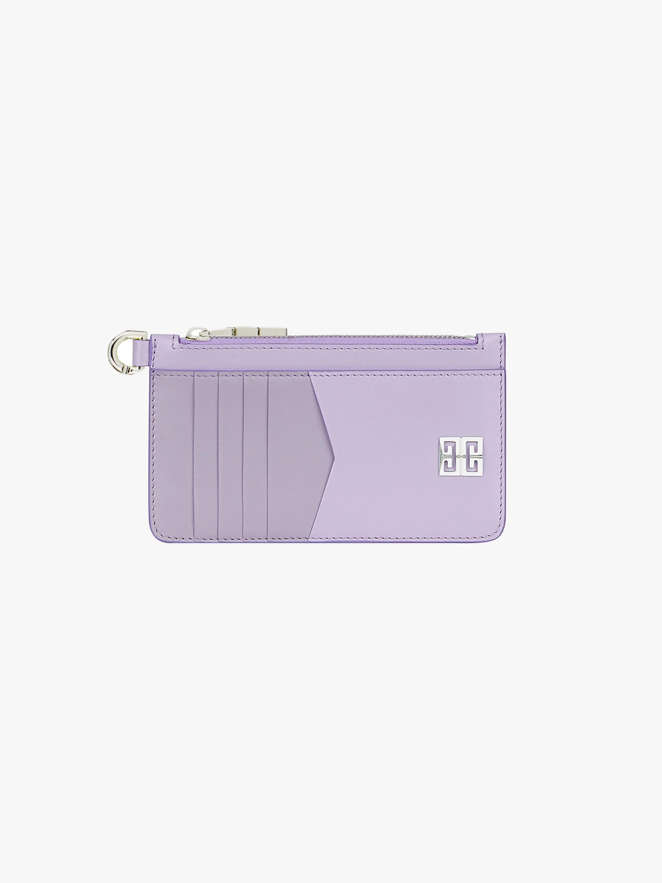 4G ZIPPED CARD HOLDER IN BOX LEATHER - 1