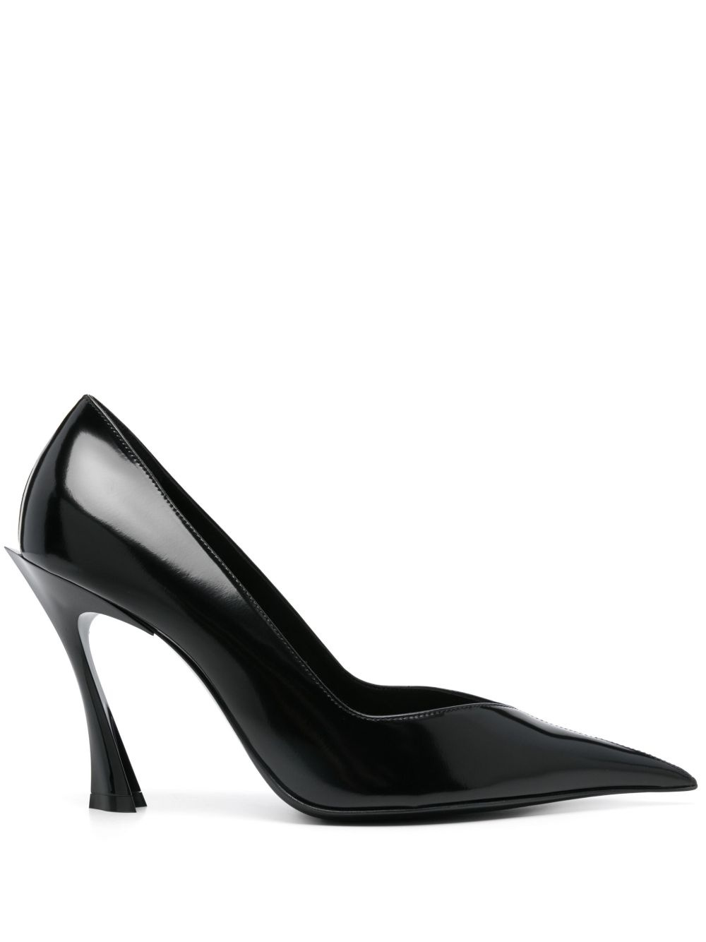 90mm classic leather fang pumps - 1