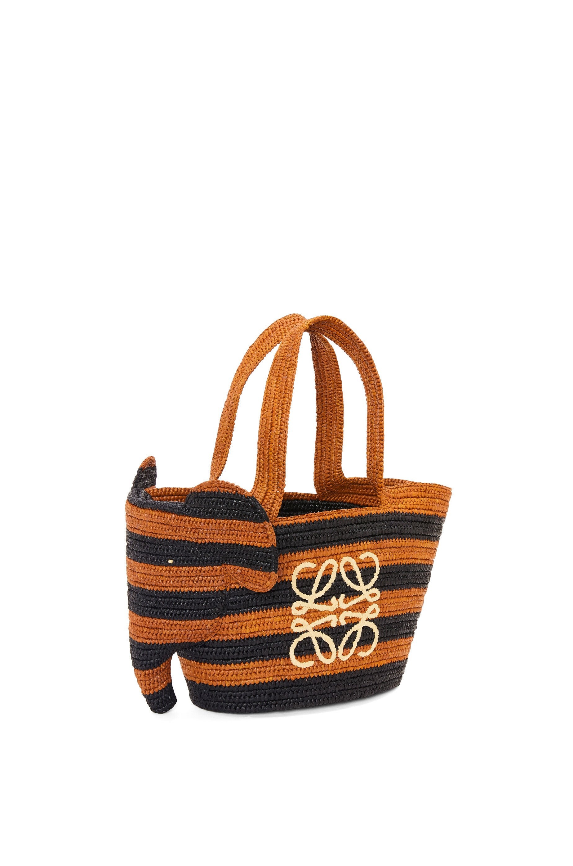 Small Elephant Basket bag in raffia - 3