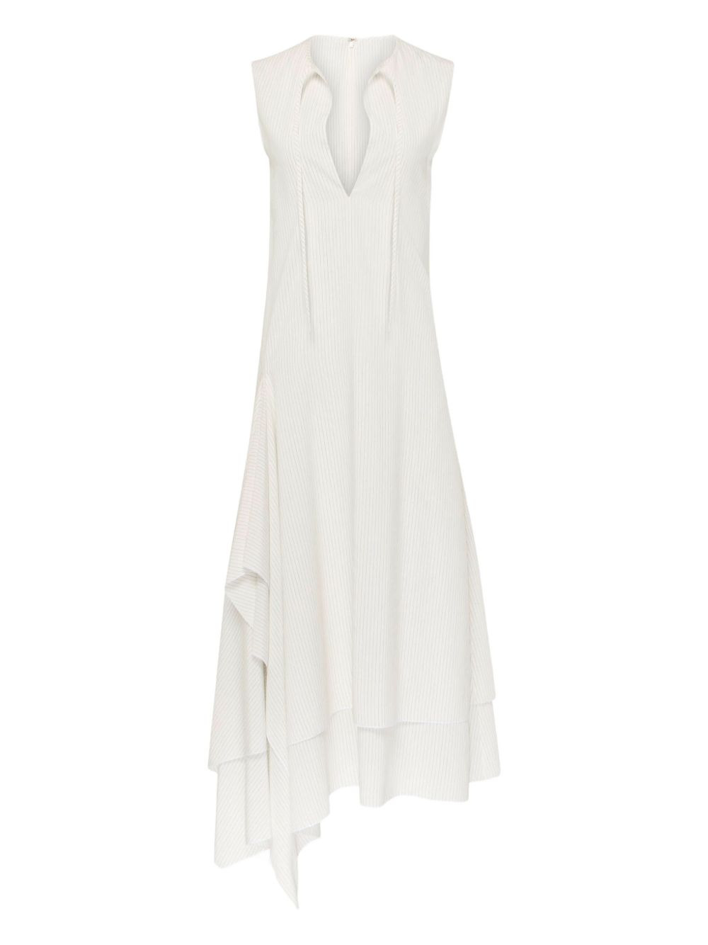 tie-neck ruffled dress - 1