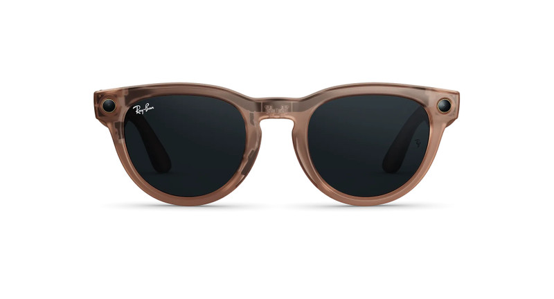 Ray-Ban Meta Headliner (Gen 2) Matte Transparent Peach Transitions® Grey Lenses 1