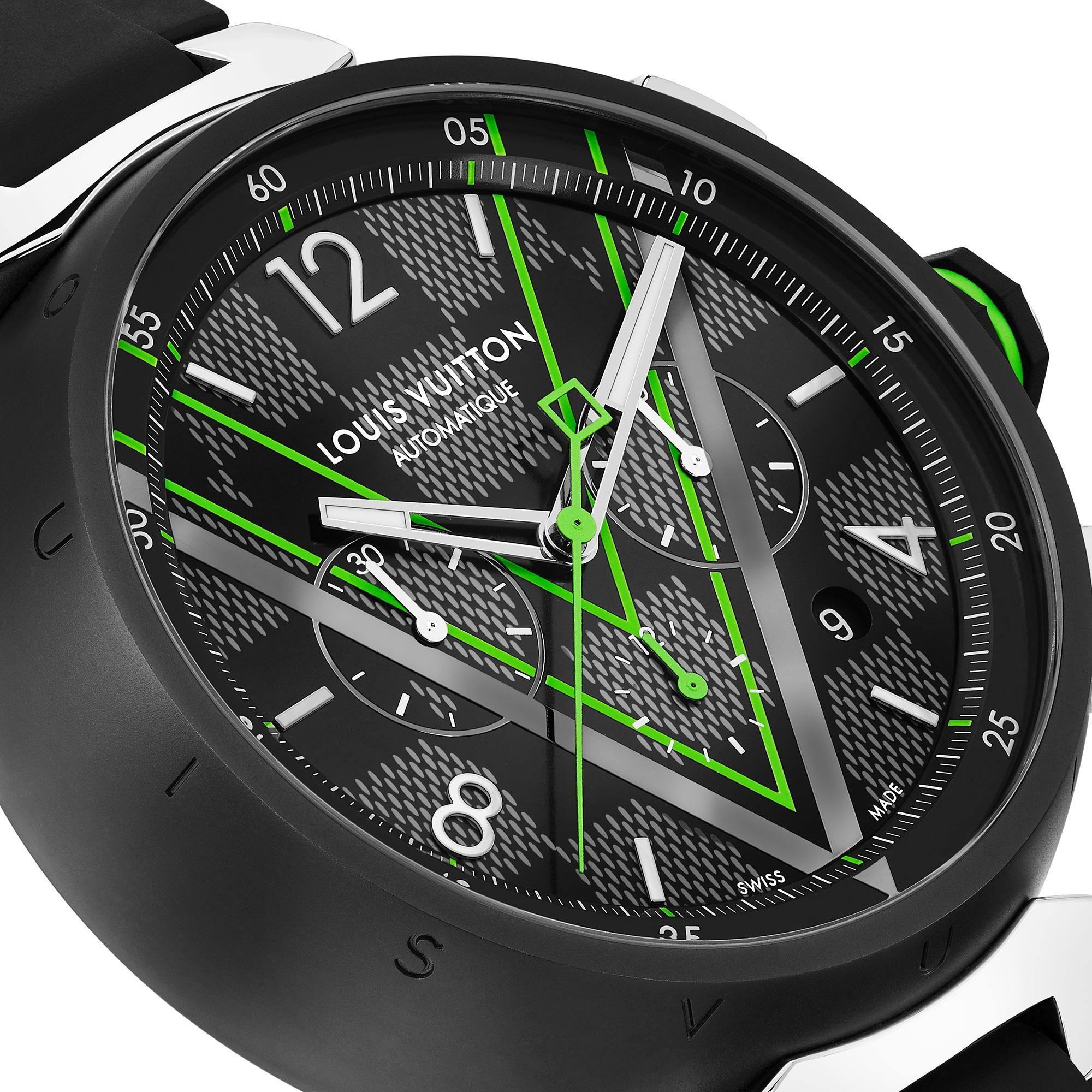 Tambour Damier Graphite Race Chronograph - 5