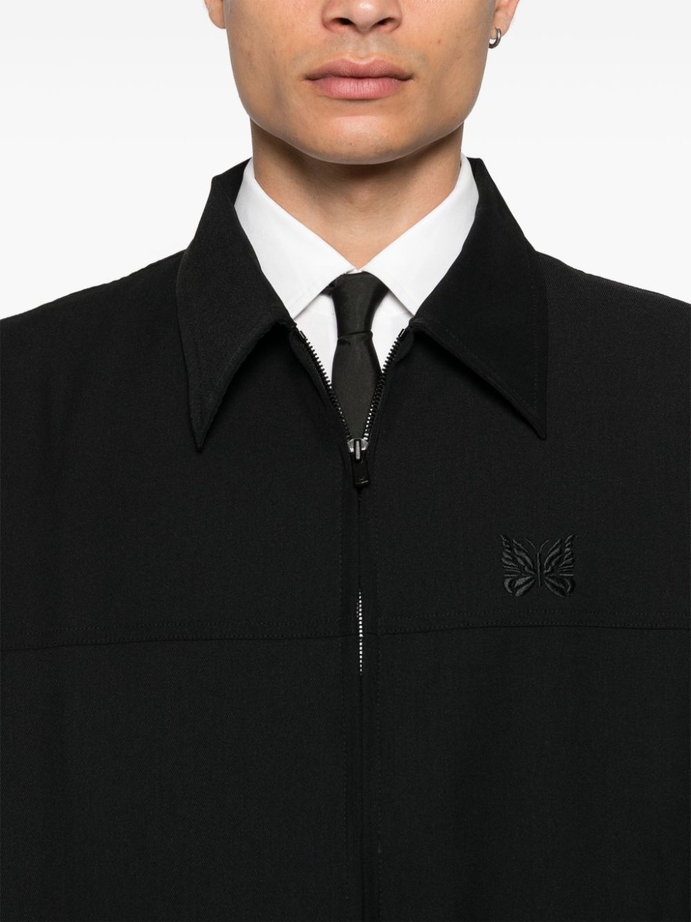 logo-embroidered jacket - 5