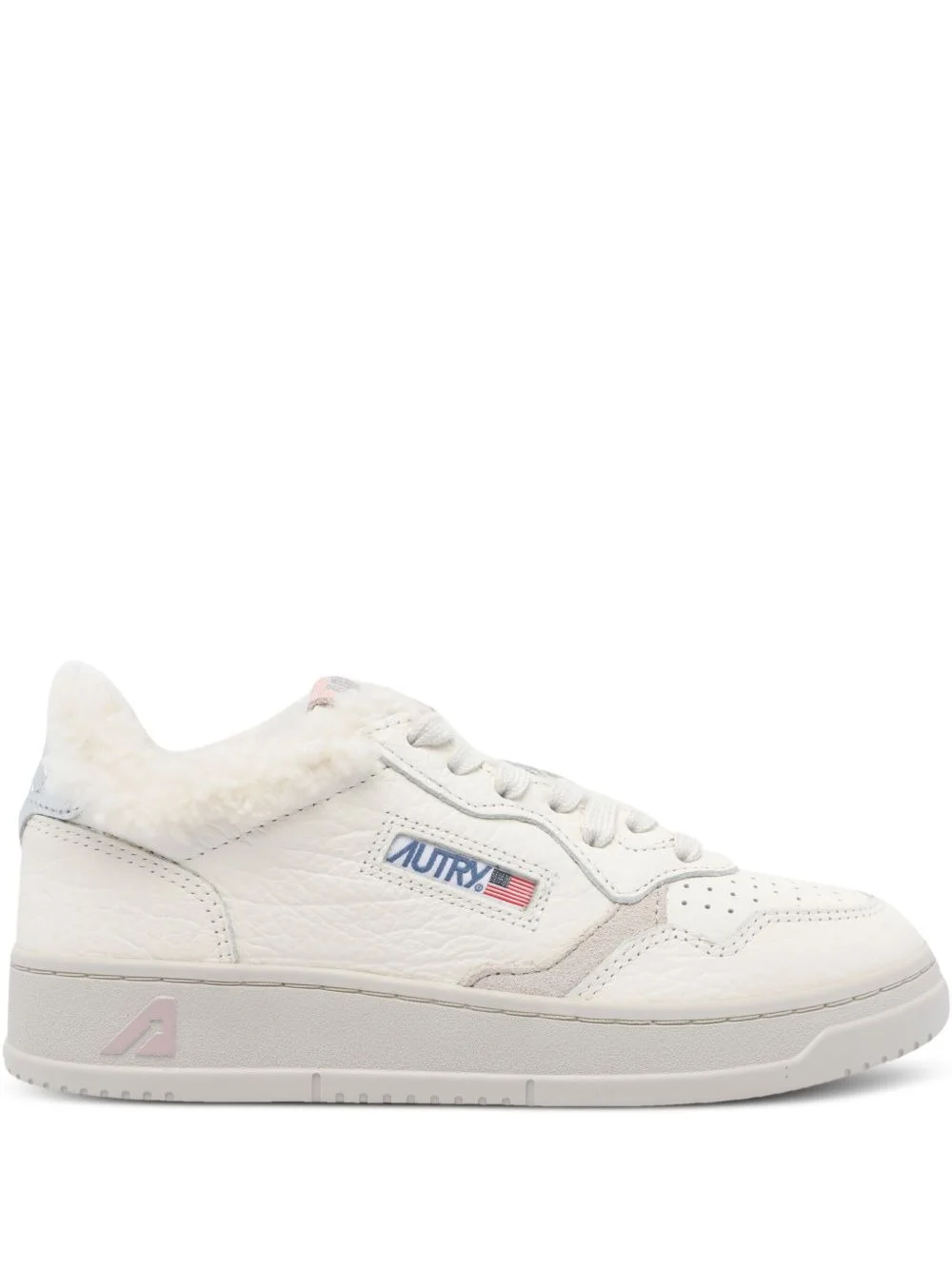 faux-fur Medalist sneakers - 1