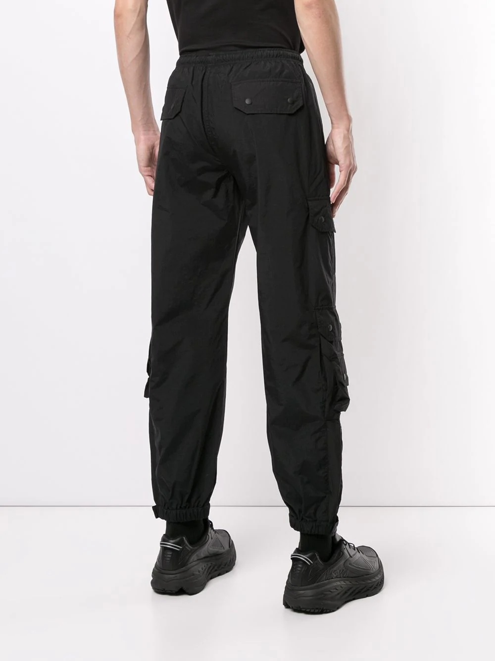 drawstring cargo trousers - 4