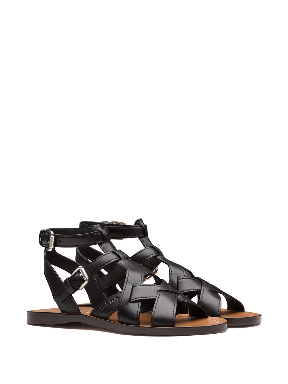 flat leather sandals - 2