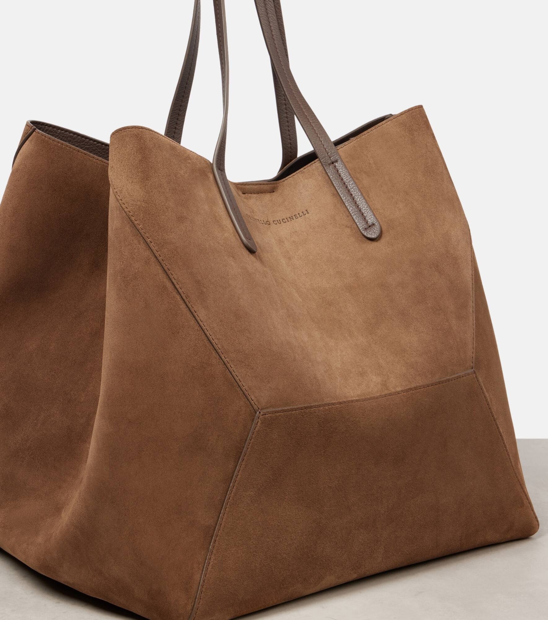 BC Duo Large suede tote bag - 6