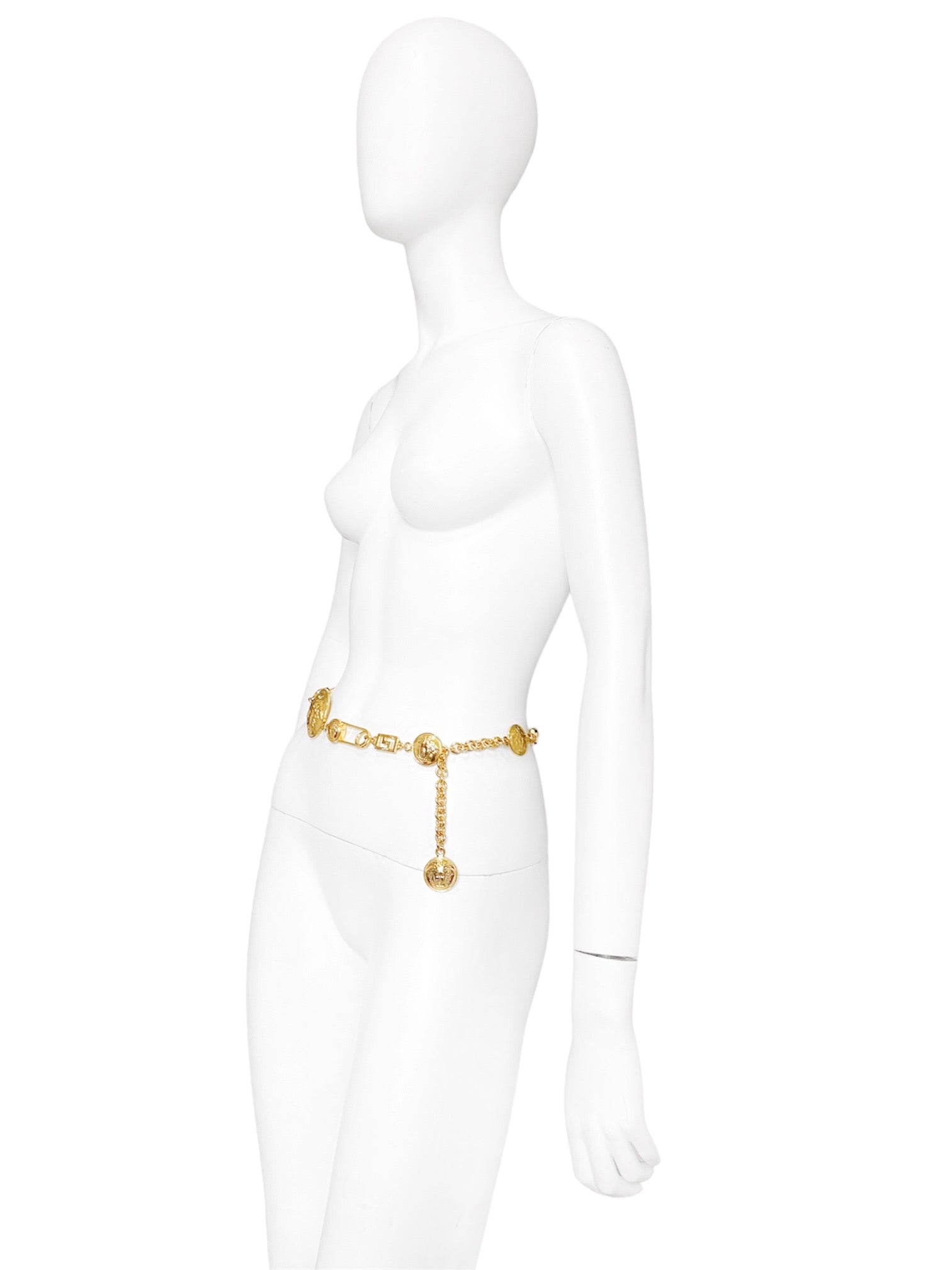 Gianni Versace Iconic Spring 1994 Gold Safety Pin Chain Belt - 9