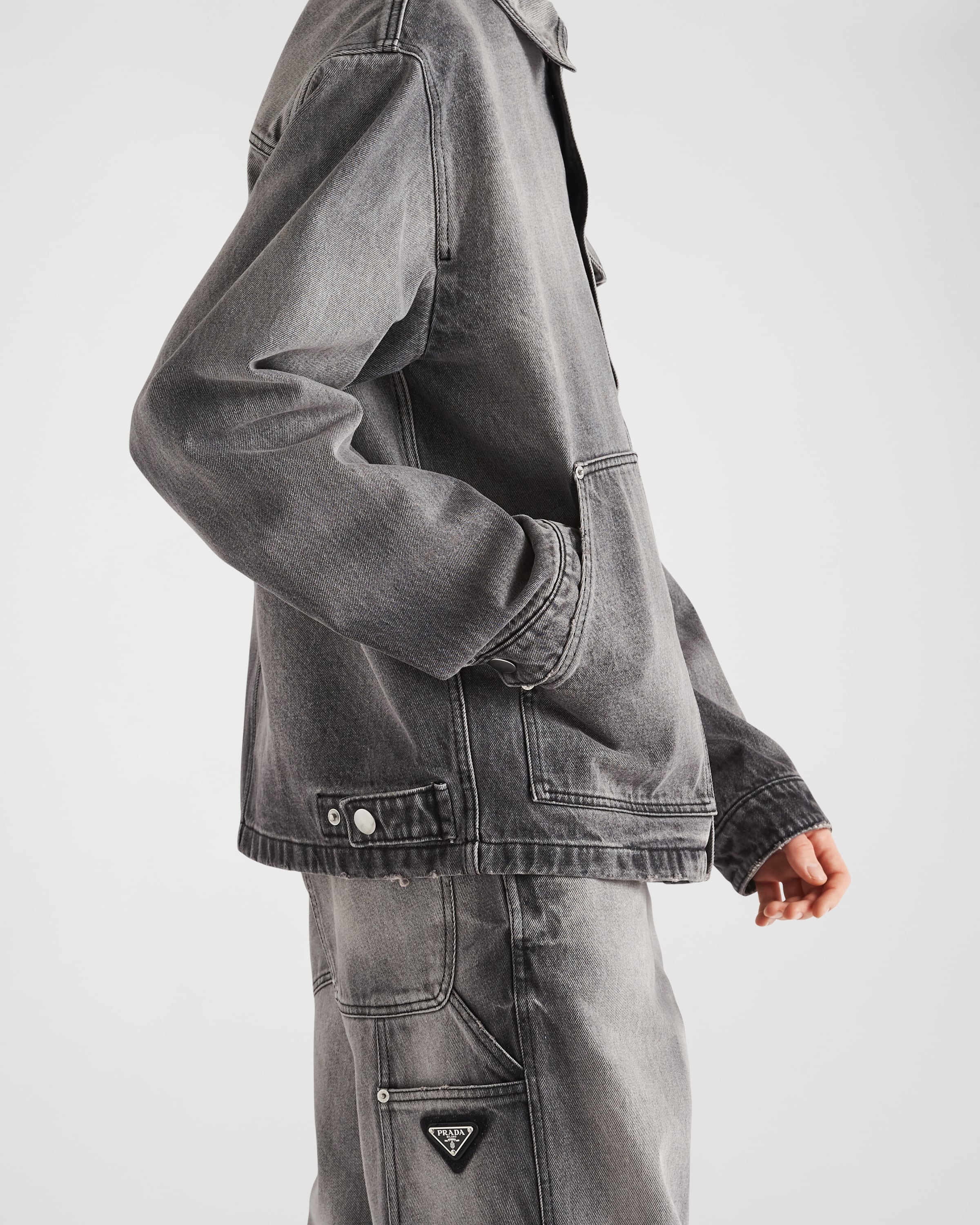 Denim blouson jacket - 4