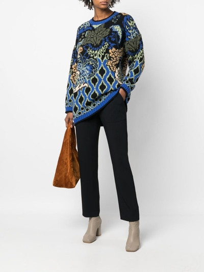 Etro intarsia-knit oversized jumper outlook