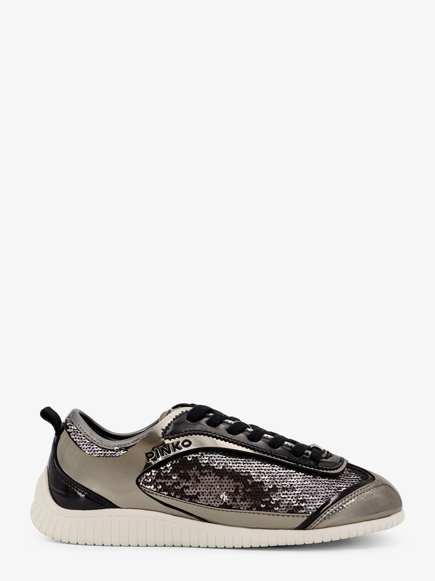 Reby 10 Mirror Fabric Sneakers With Sequins - 1
