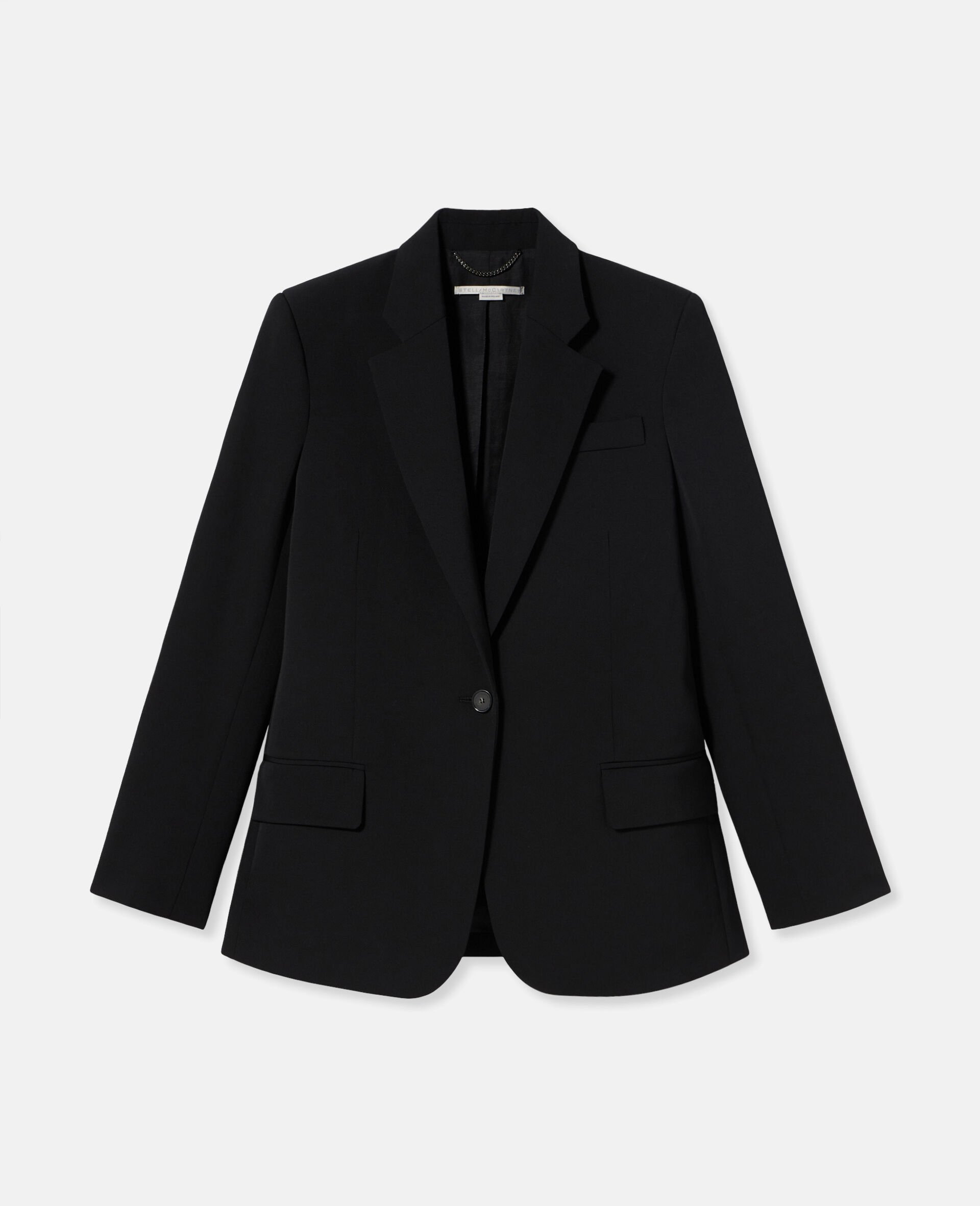 Wool Flannel Slim Fit Boyfriend Blazer - 1