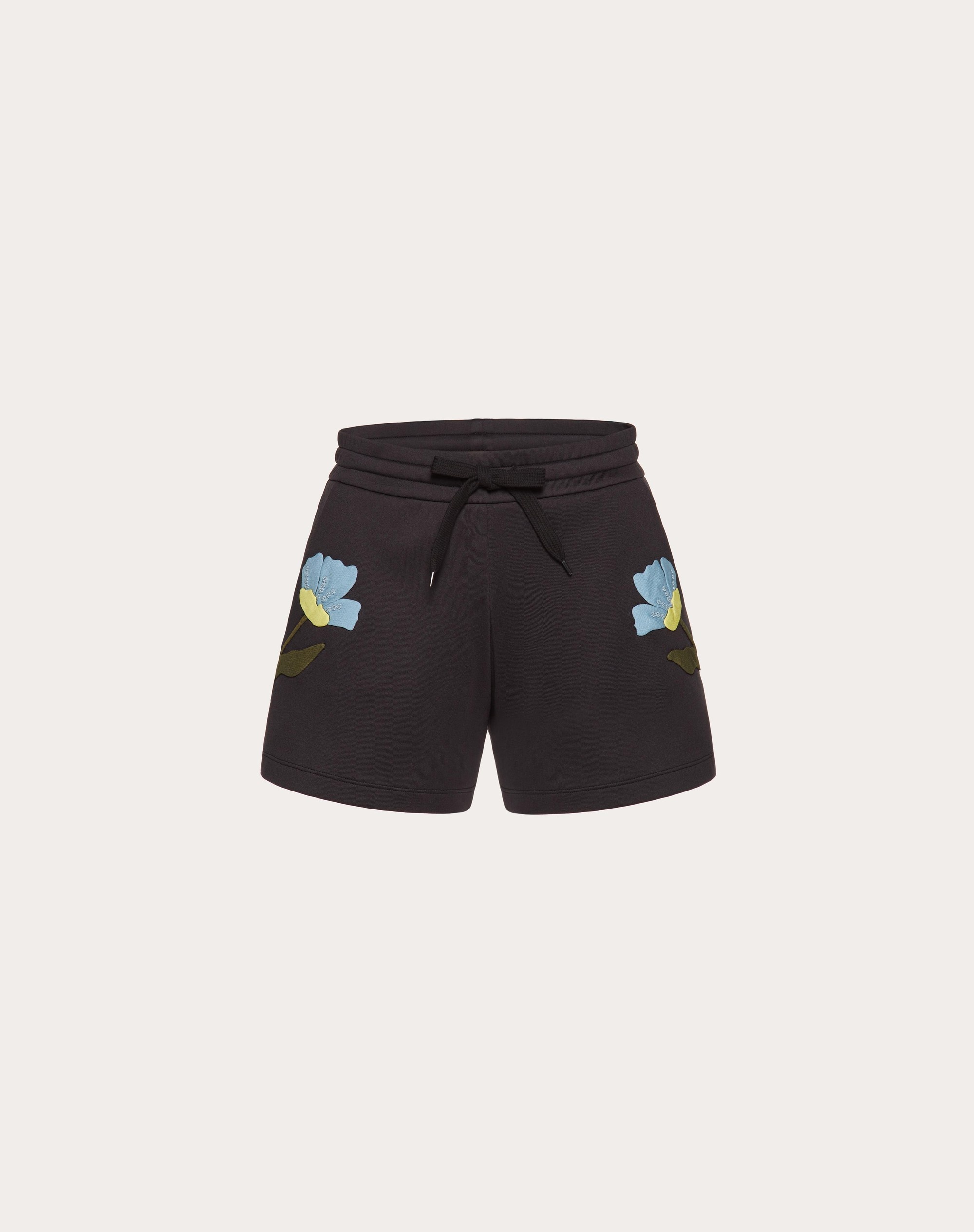 EMBROIDERED JERSEY SHORTS - 1