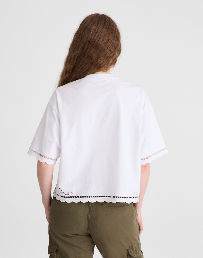 Madewell The Boxy Crop Tee in Allday Jersey outlook