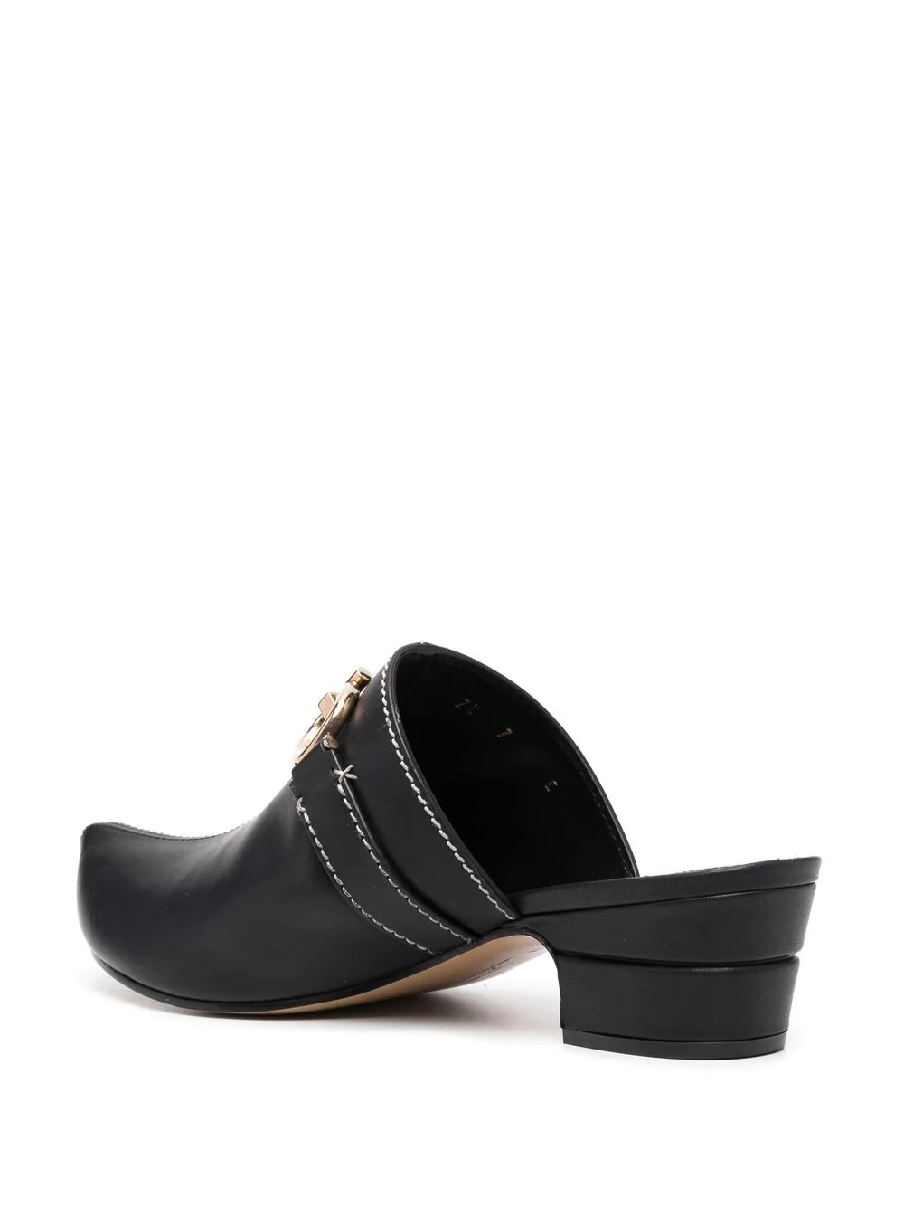Gancini leather mules - 3