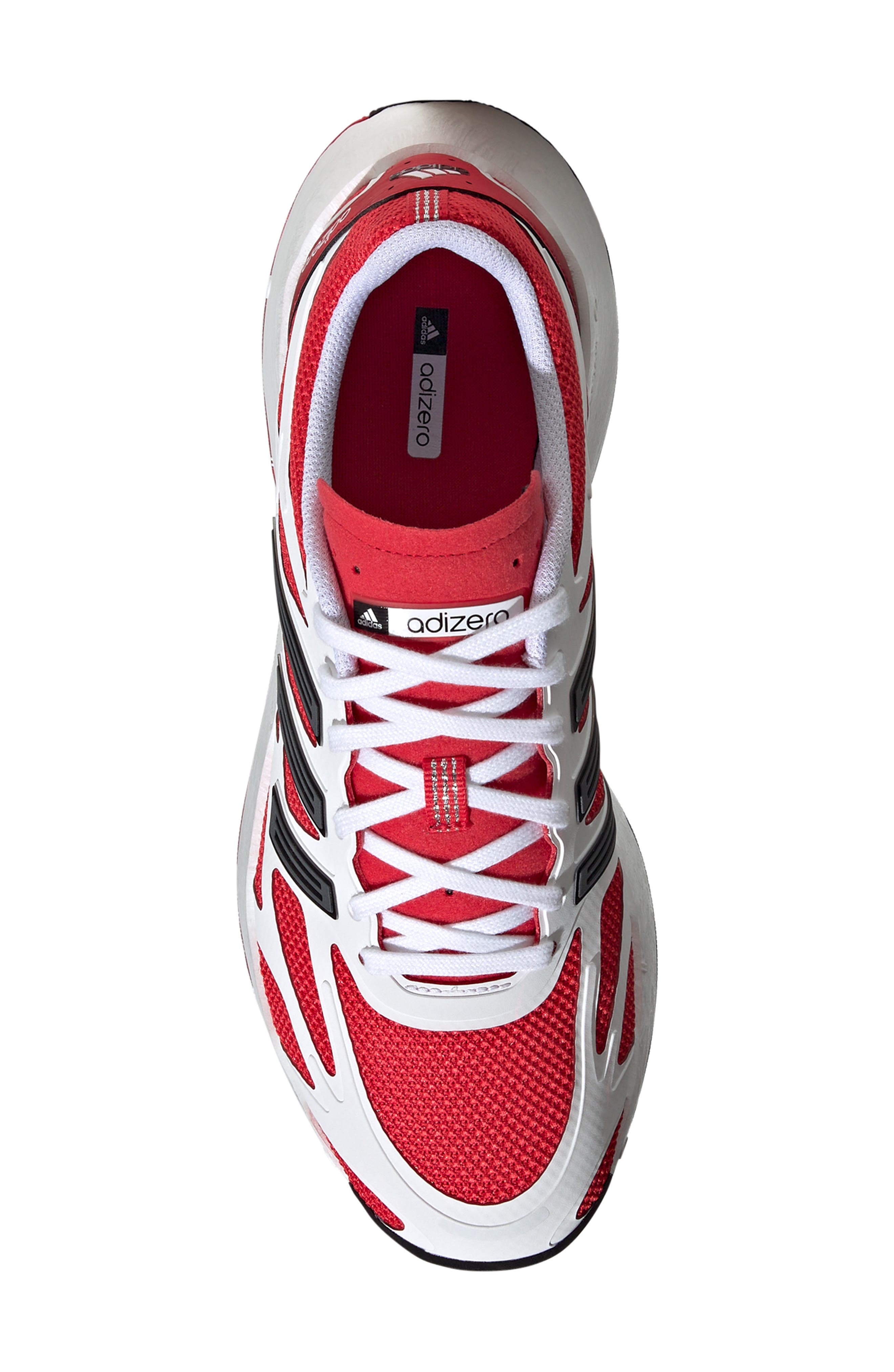 adidas Gender Inclusive Adizero Aruku Sneaker in White/Pure Ruby/Black at Nordstrom - 4