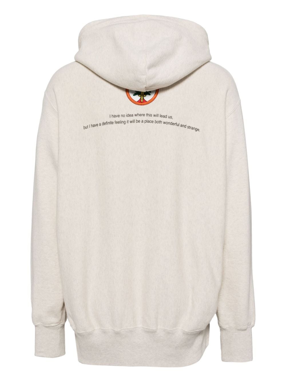 graphic-print cotton hoddie - 2