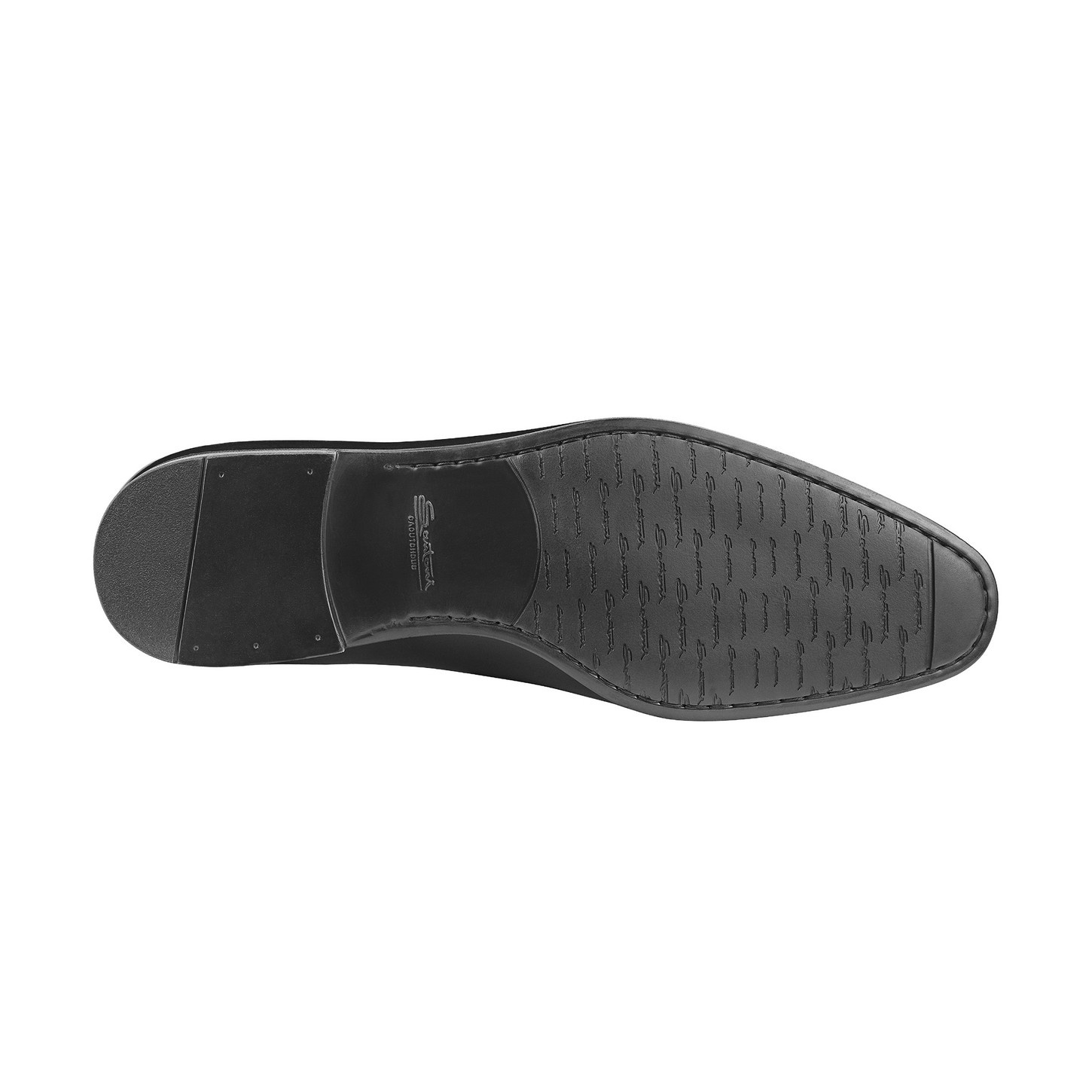 Men's black leather penny loafer - 6