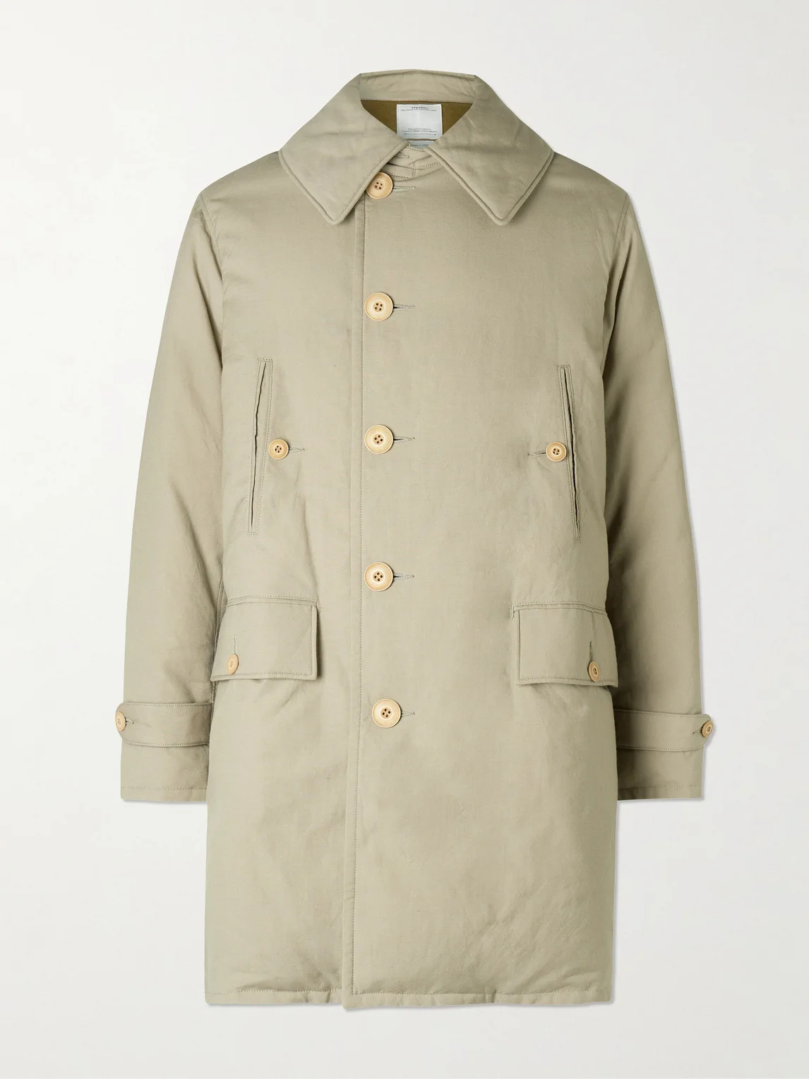 Winslow Padded Wool and Linen-Blend Down Coat - 1
