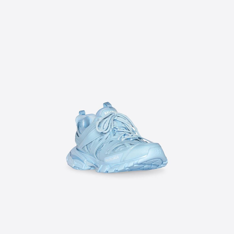 BALENCIAGA Men's Track Sneaker Metallic in Blue outlook
