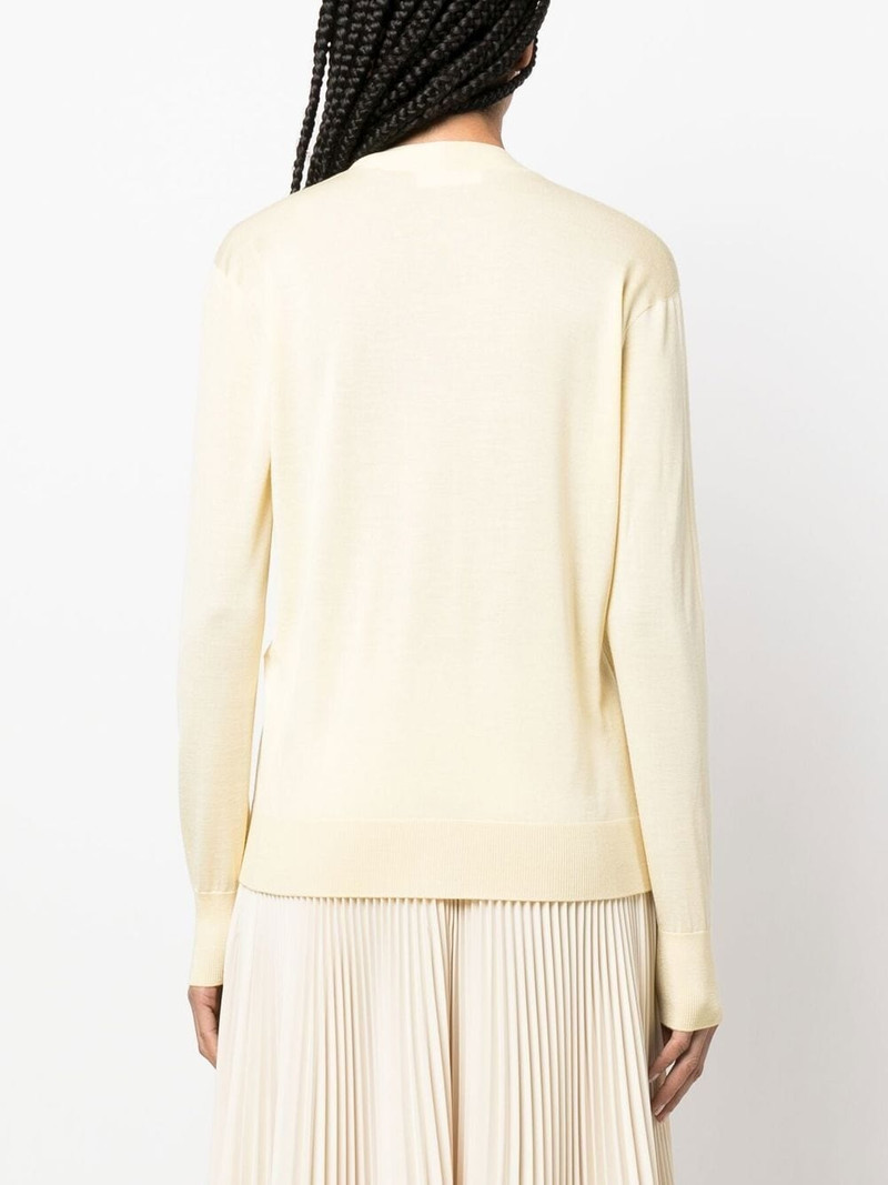 fine-knit V-neck cardigan 4